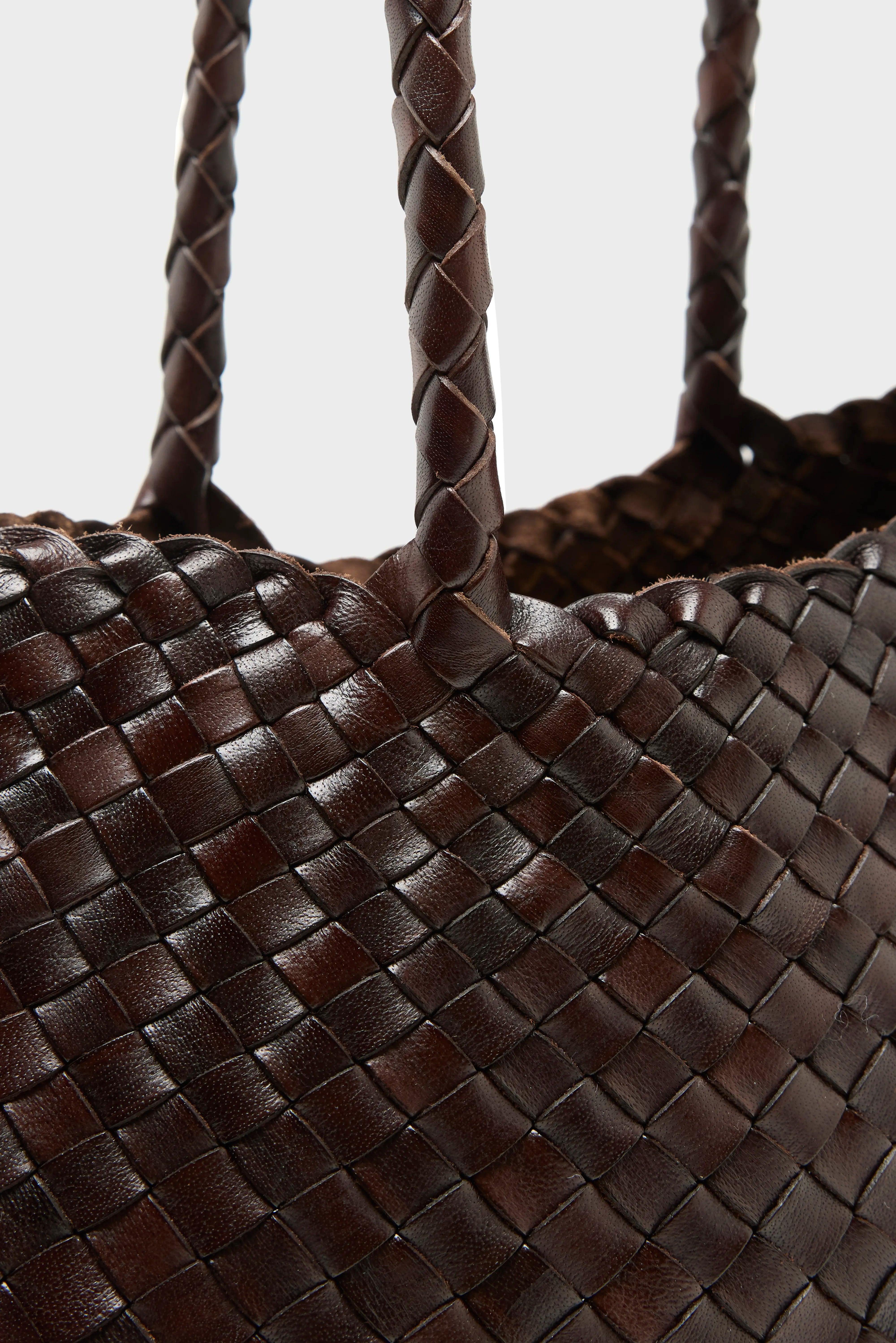 Santa Croce Big Woven Leather Bag (251 / W / BROWN)