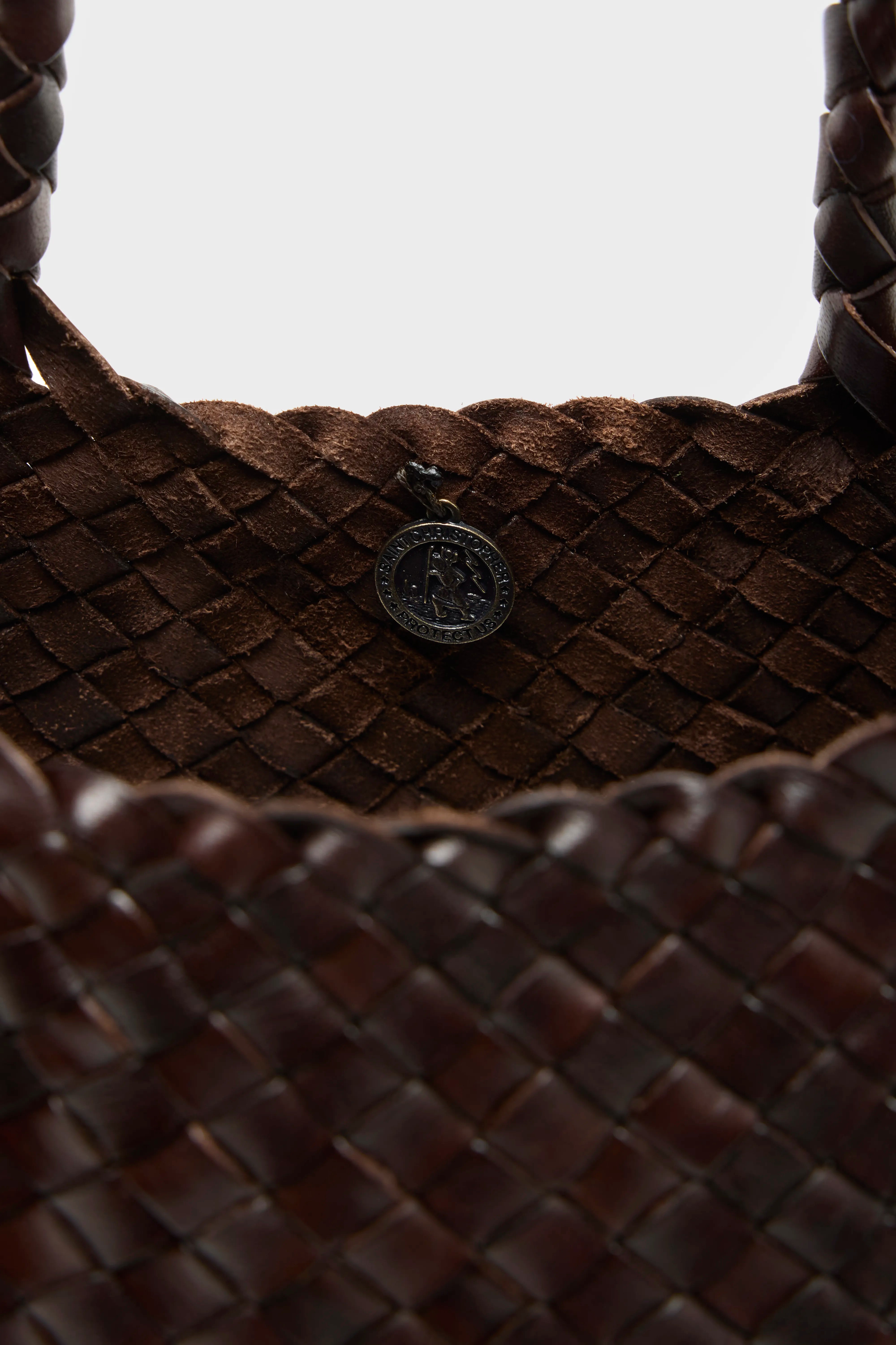 Santa Croce Big Woven Leather Bag (251 / W / BROWN)
