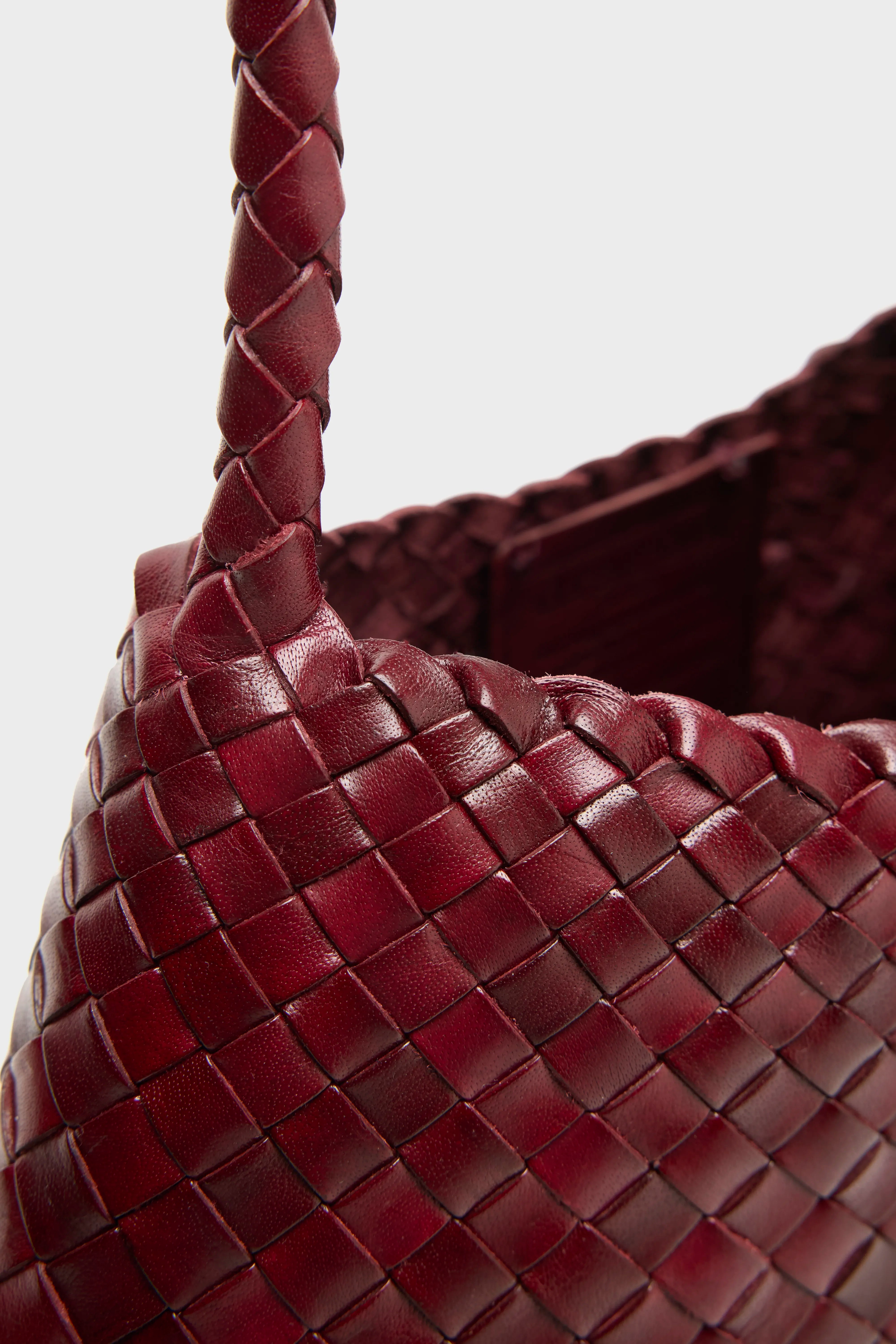 Rosanna Bordo Woven Leather Bag (251 / W / BORDEAUX)