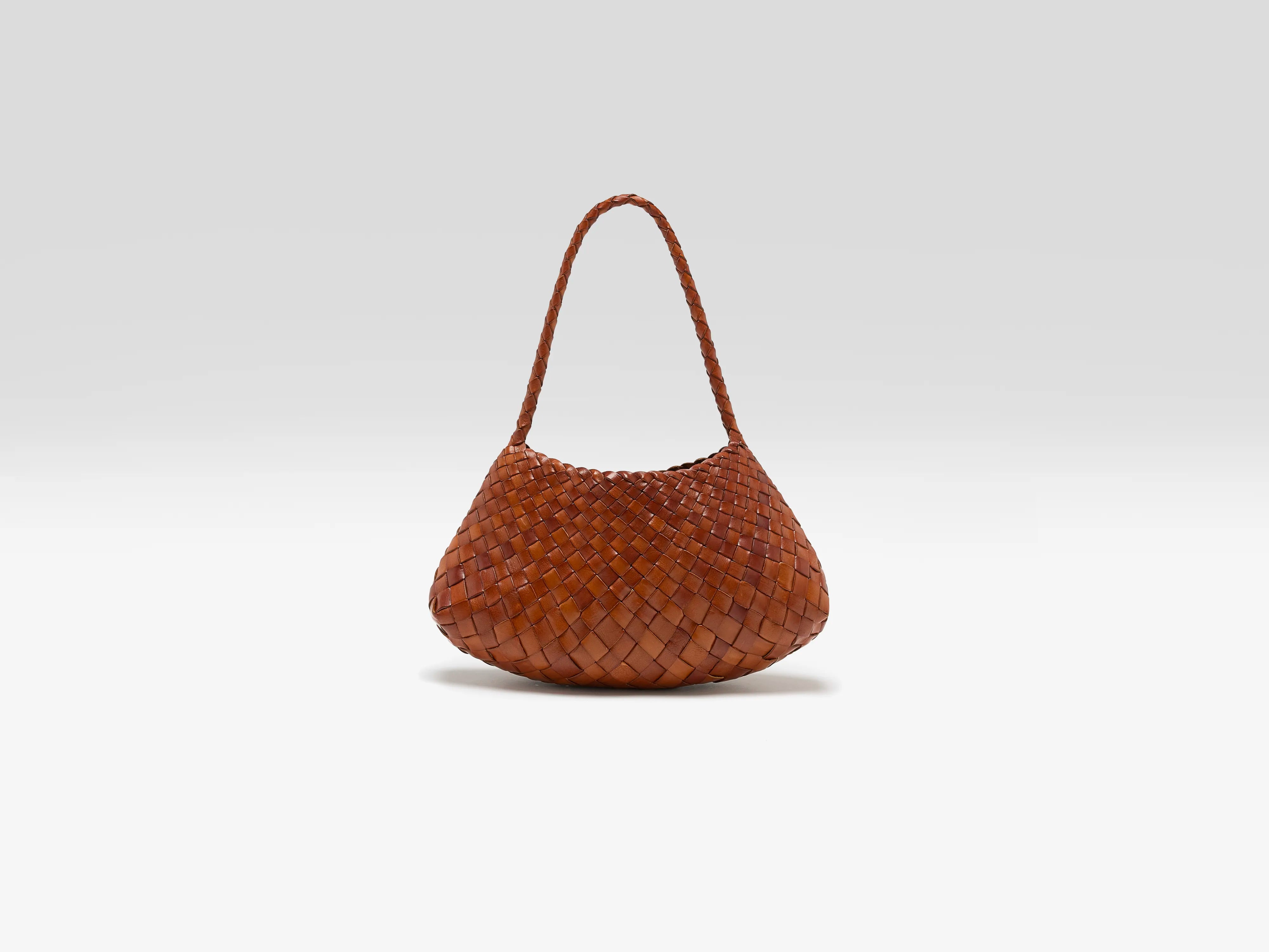 Sac en cuir tressé Rosanna (252 / W / TAN)