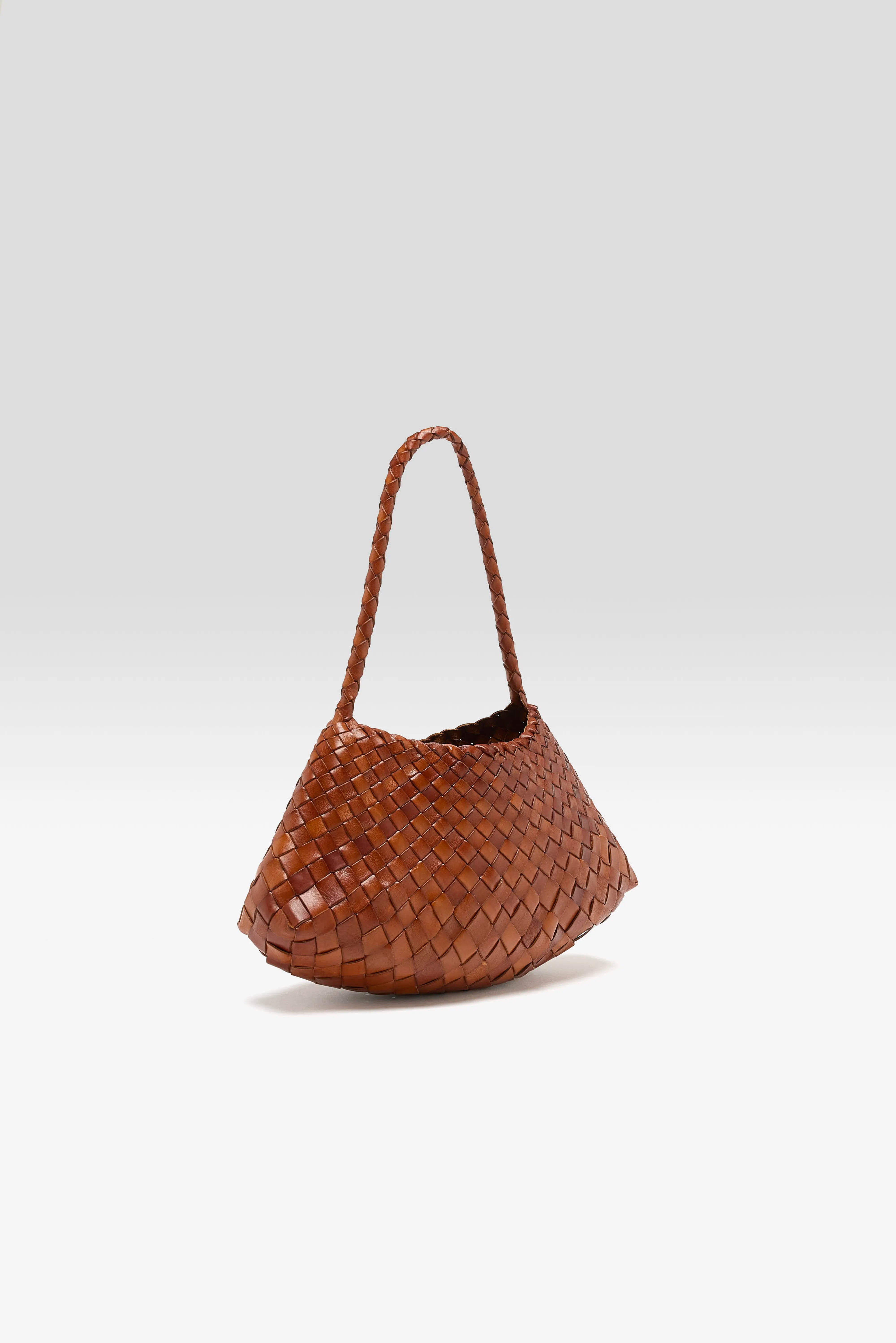 Sac Rosanna en Cuir Tressé (252 / W / TAN)