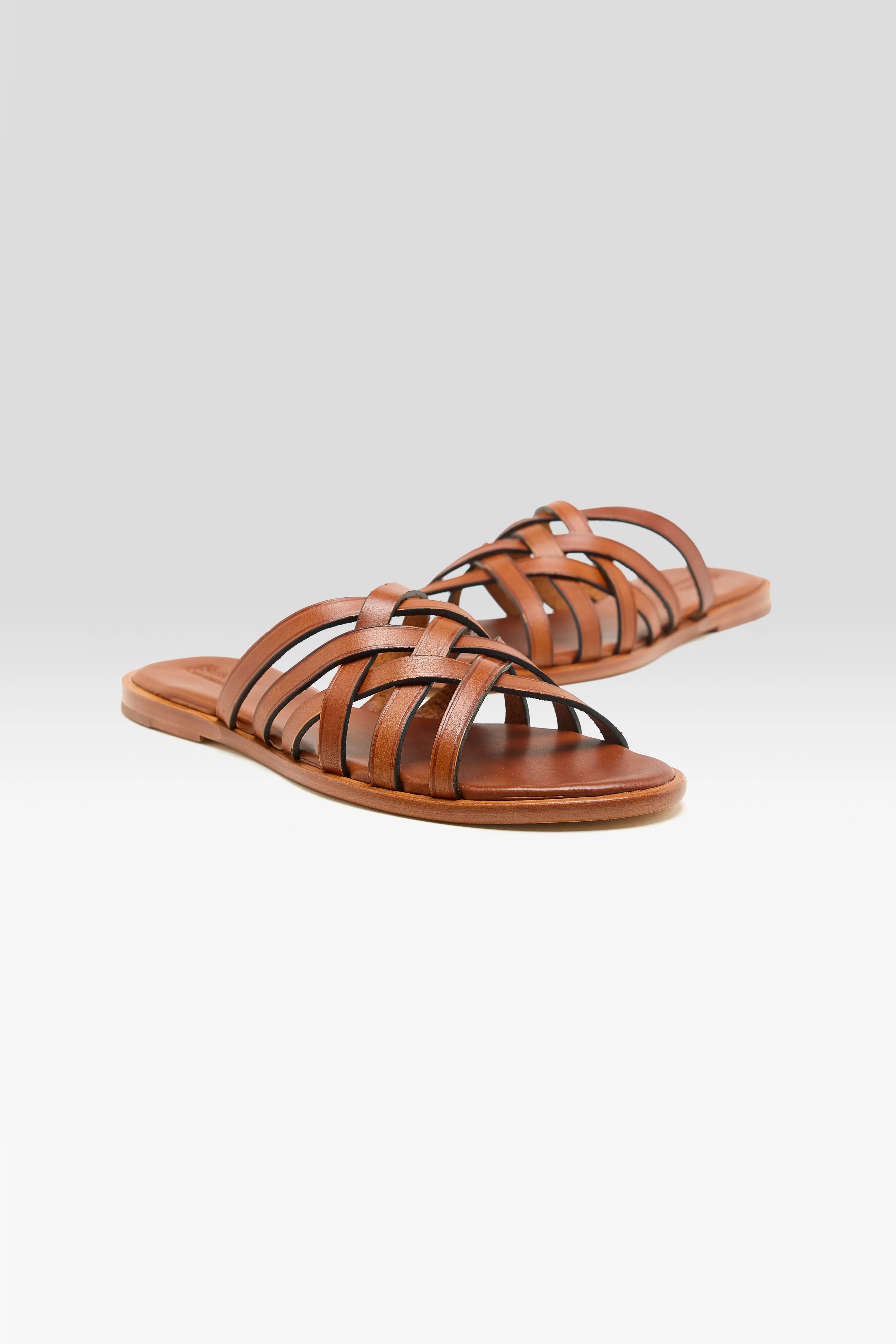 Cross Leren Sandalen (261 / W / BROWN)