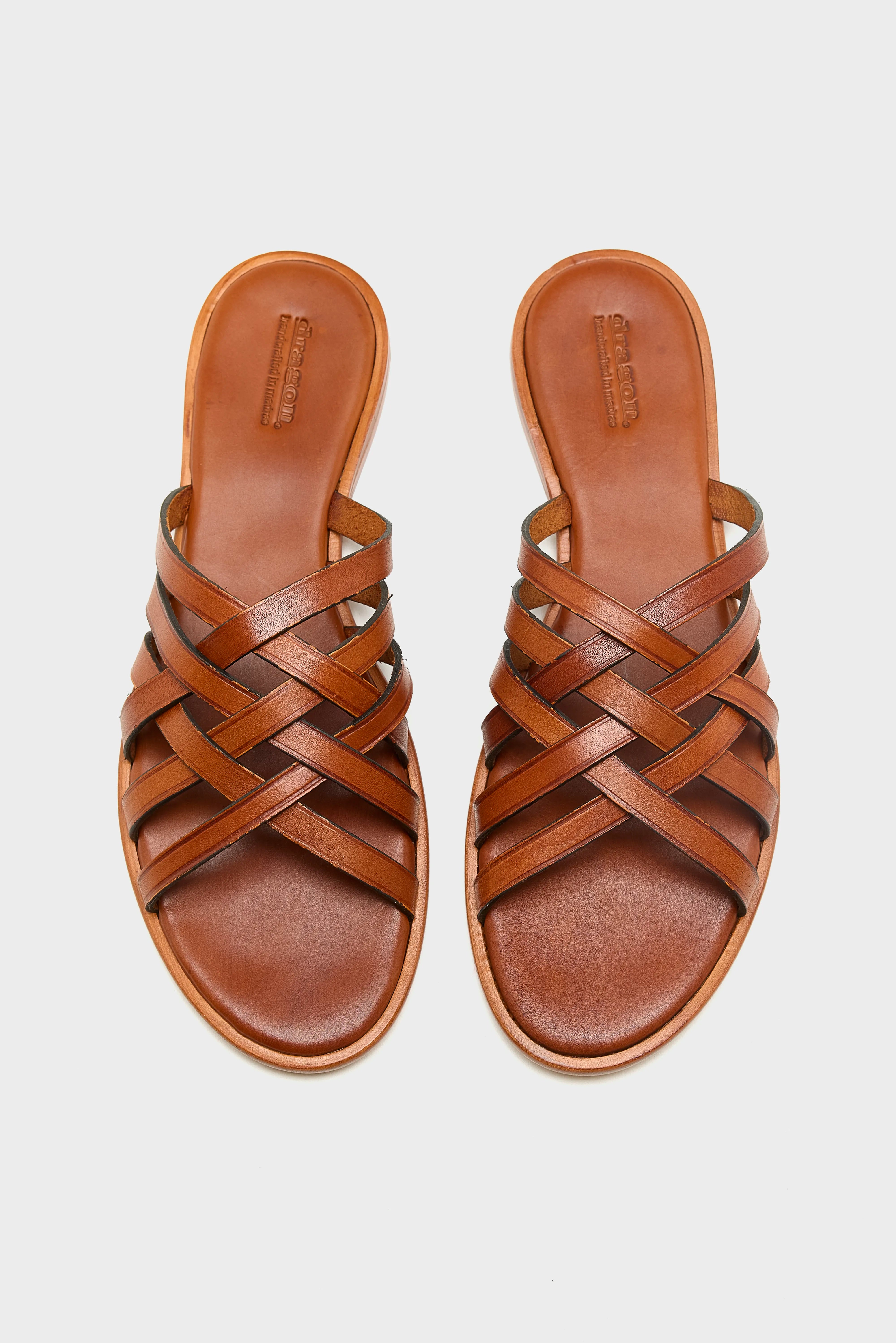 Cross Leren Sandalen (261 / W / BROWN)