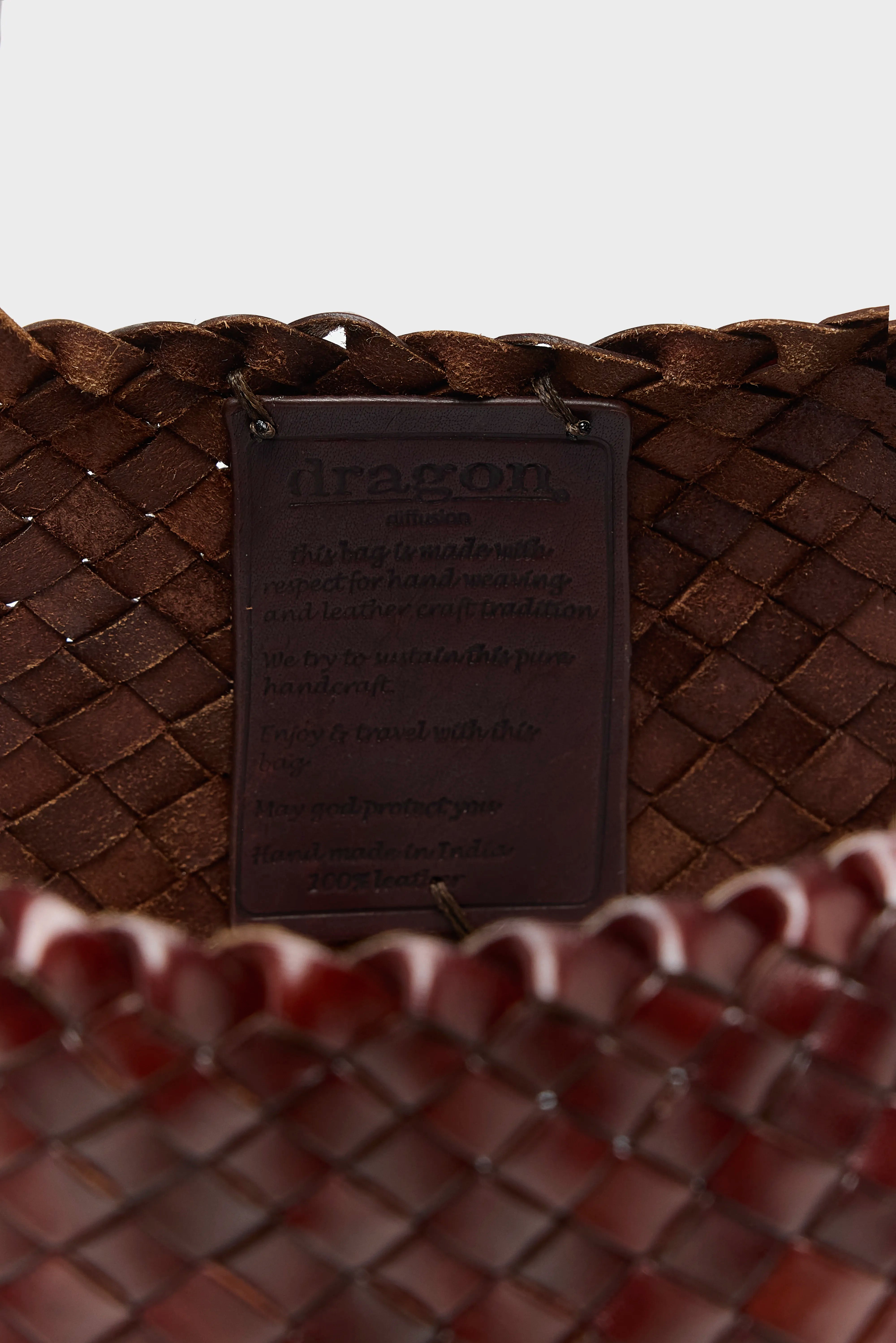 Santa Croce Big Woven Leather Bag (261 / W / GREEN)