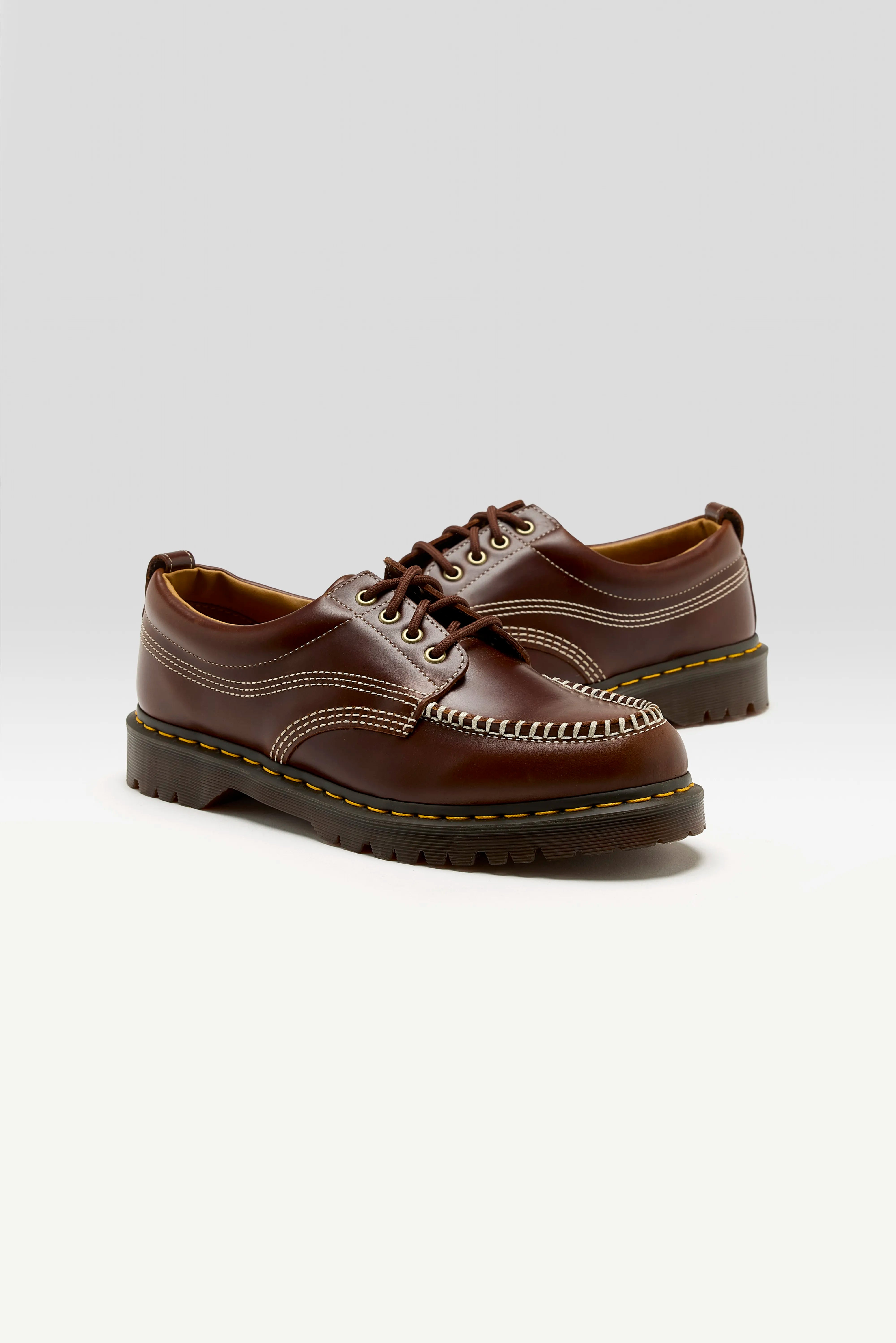 Lowell Leren Moc Toe Schoenen Voor Mannen (242 / M / DARK BROWN)