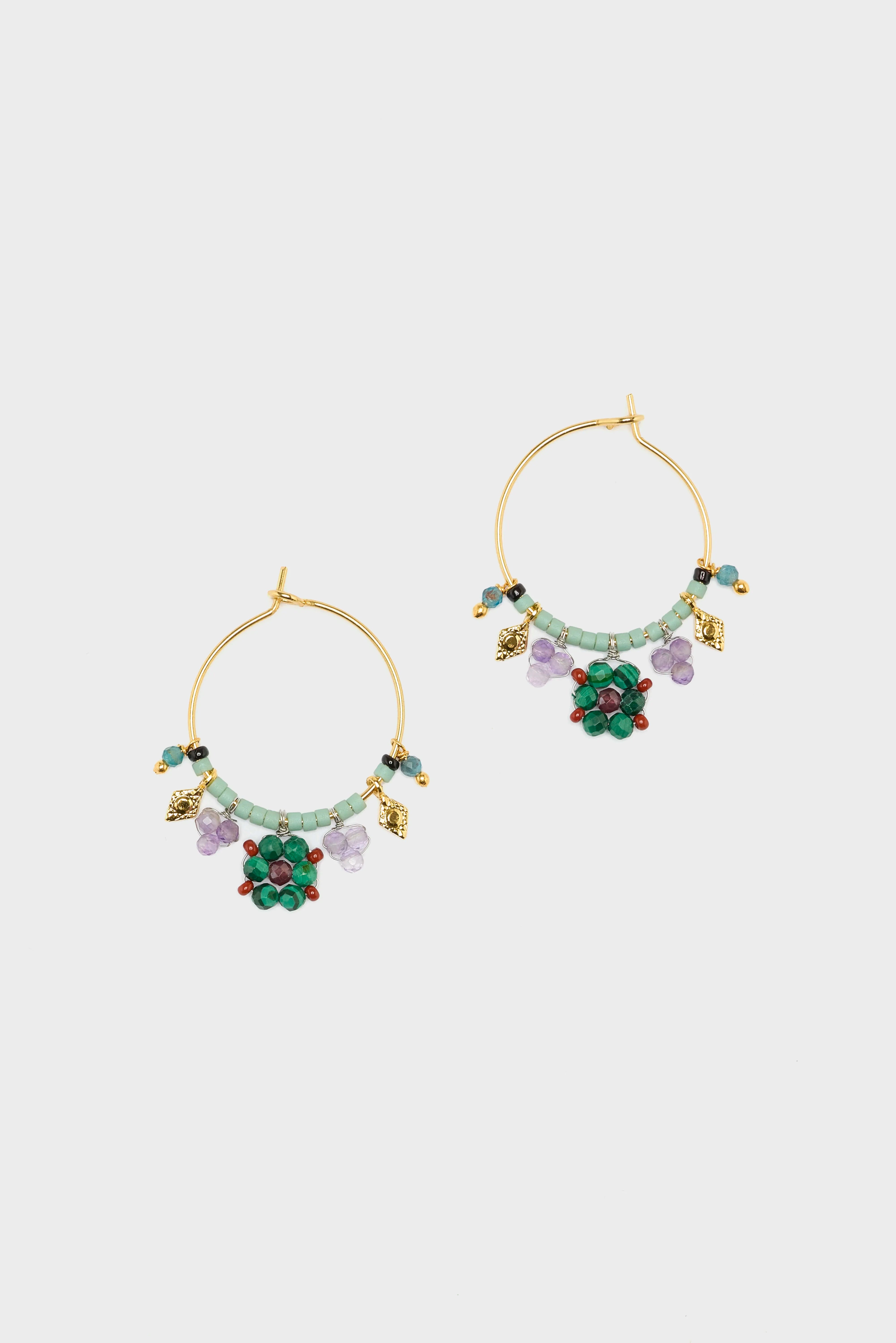 N° P2 Hoop Earrings (252 / W / MULTICOLOR)