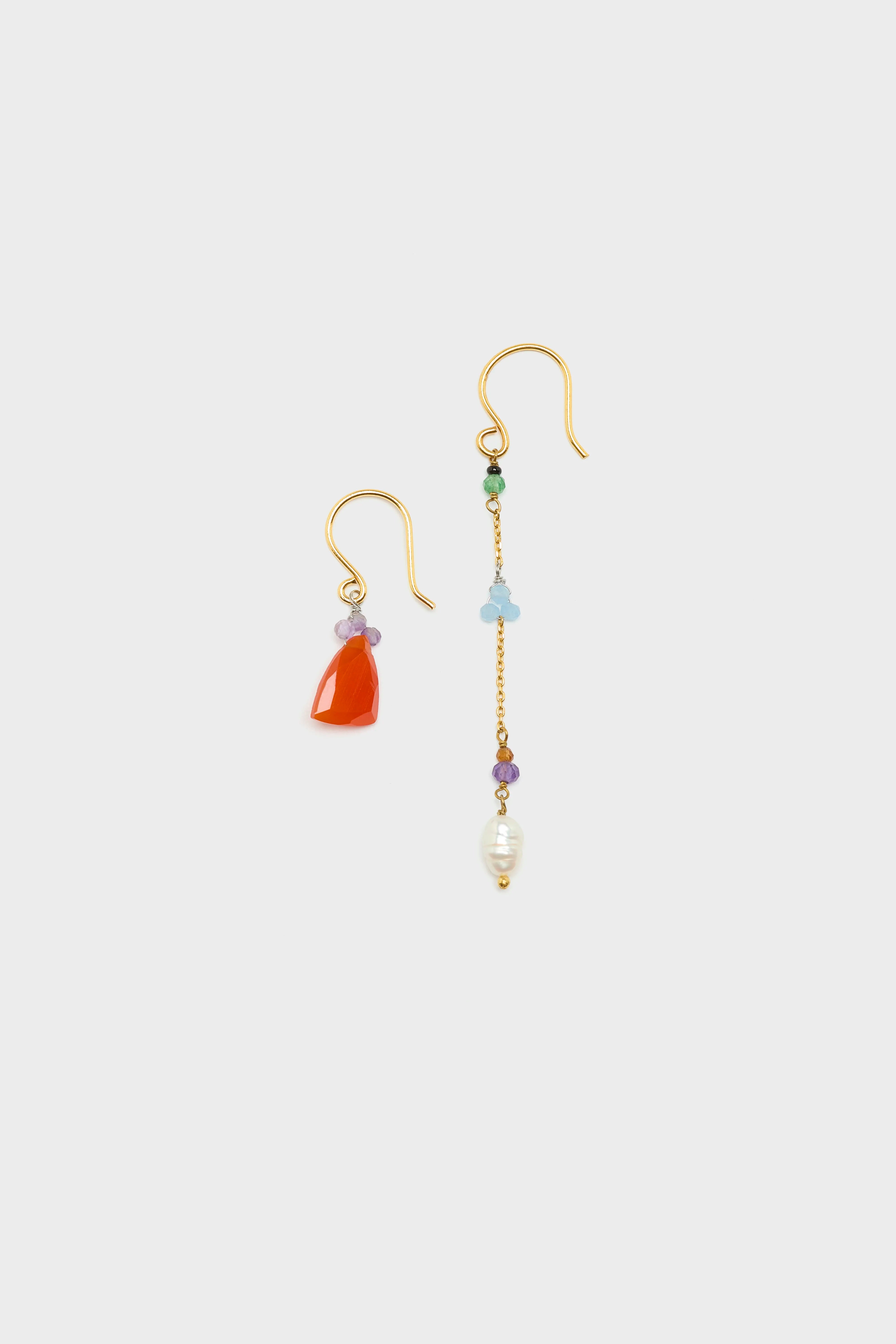 N° 1 Asymmetric Earrings (261 / W / MULTICOLOR)