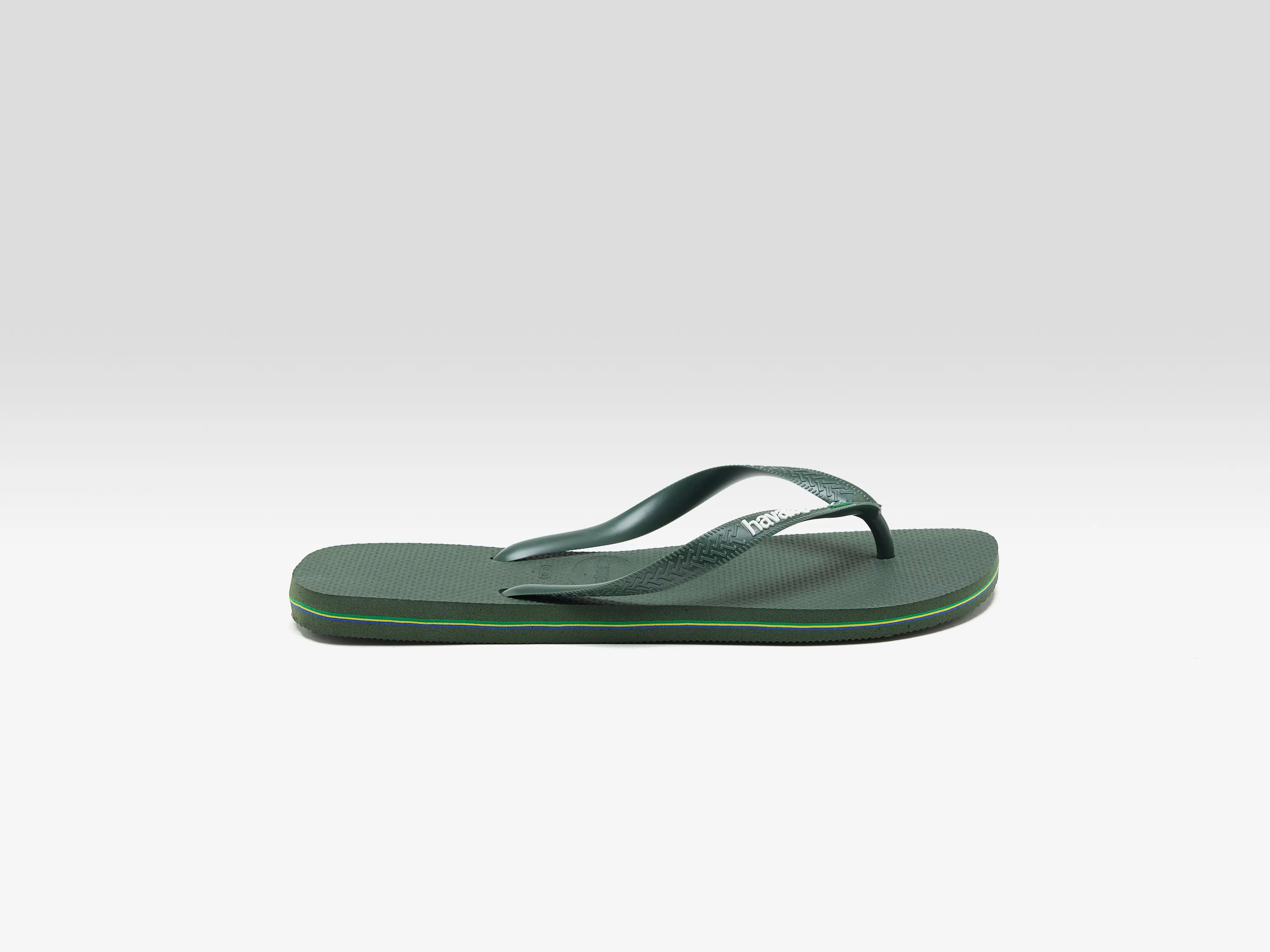 Brasil Logo Flip Flops for Men (251 / M / GREEN)