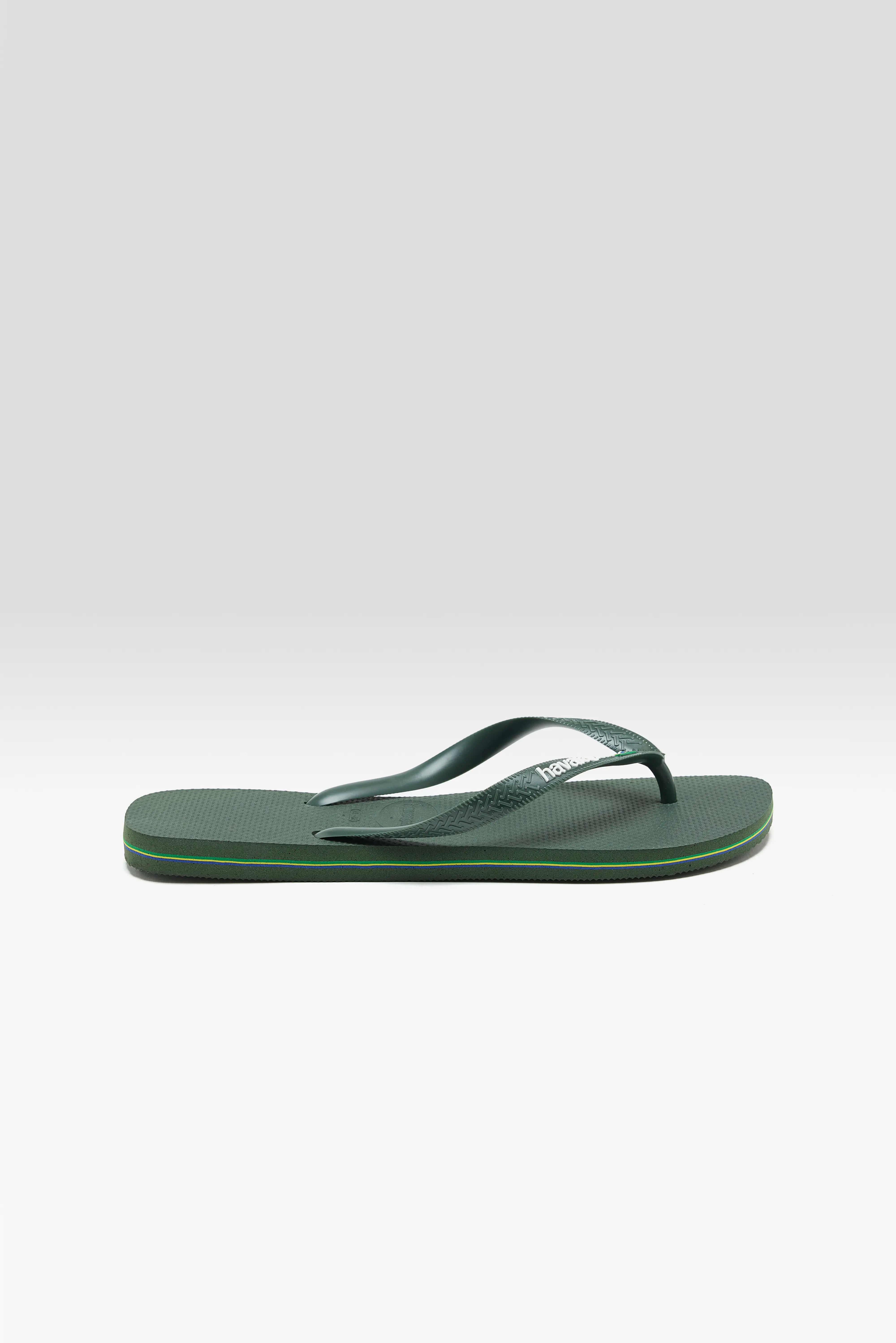 Brasil Logo Flip Flops for Men (251 / M / GREEN)
