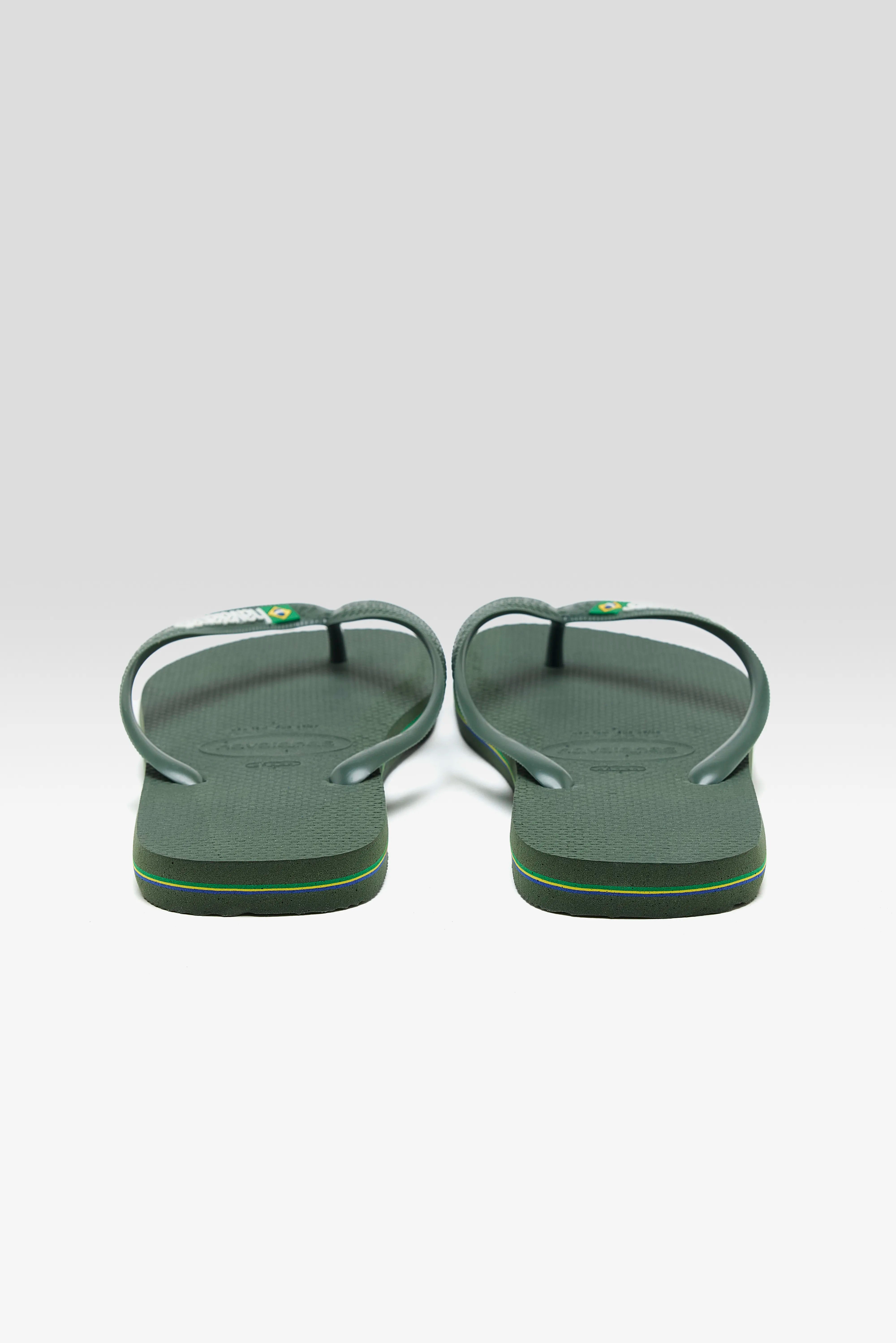 Brasil Logo Flip Flops for Men (251 / M / GREEN)