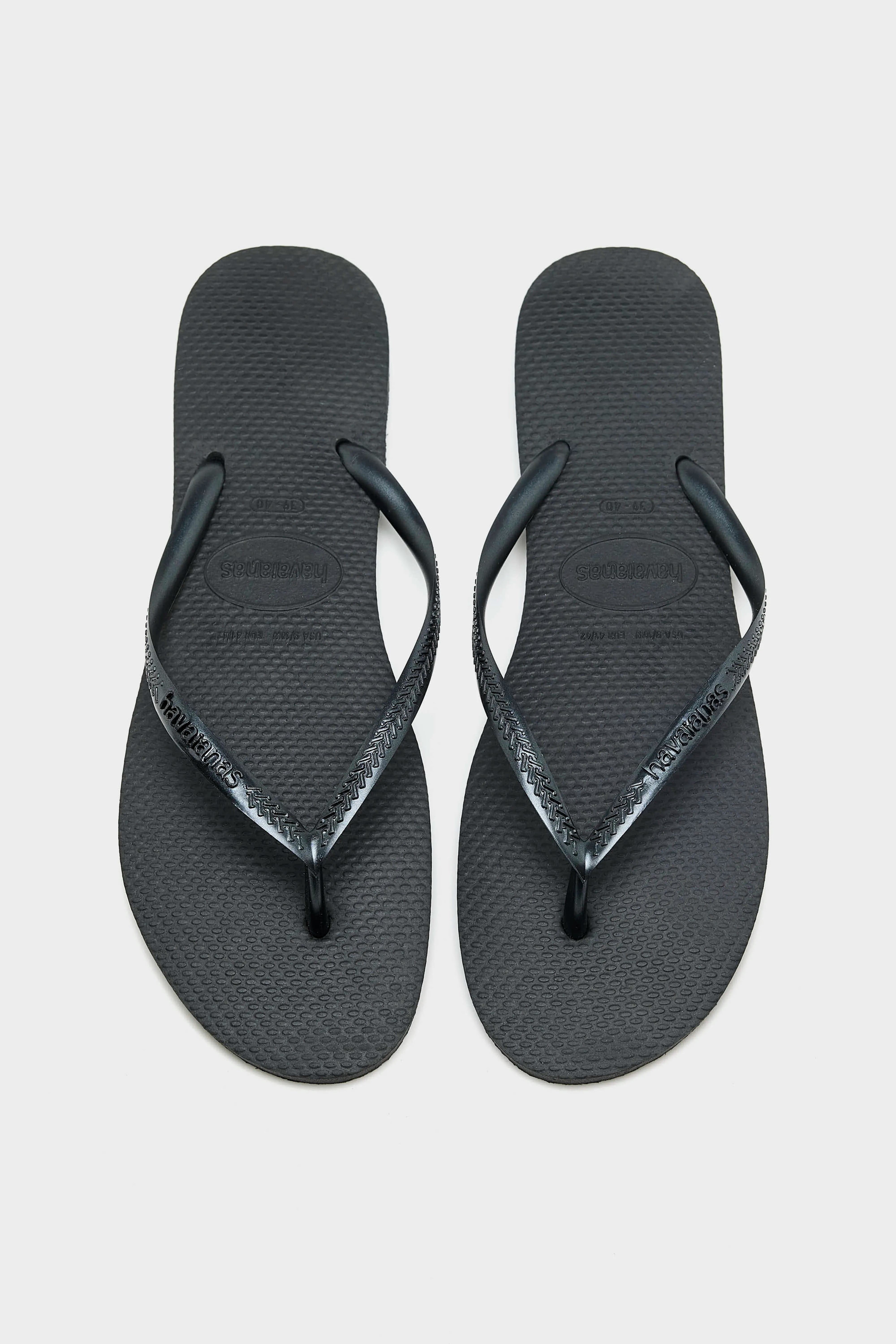 Slim fit Teenslippers (261 / W / BLACK)