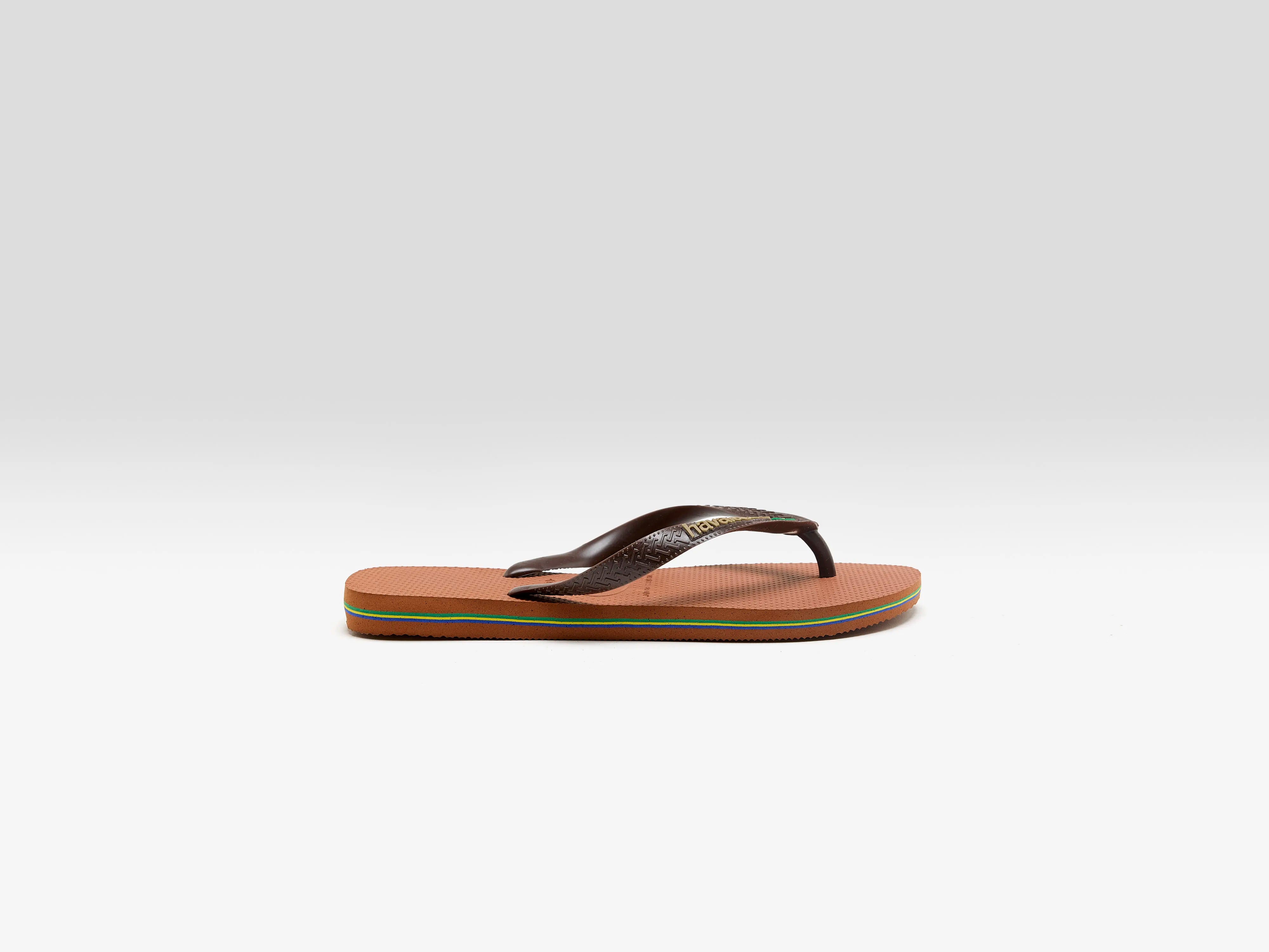 Brazil Logo Teenslippers (261 / W / BROWN)