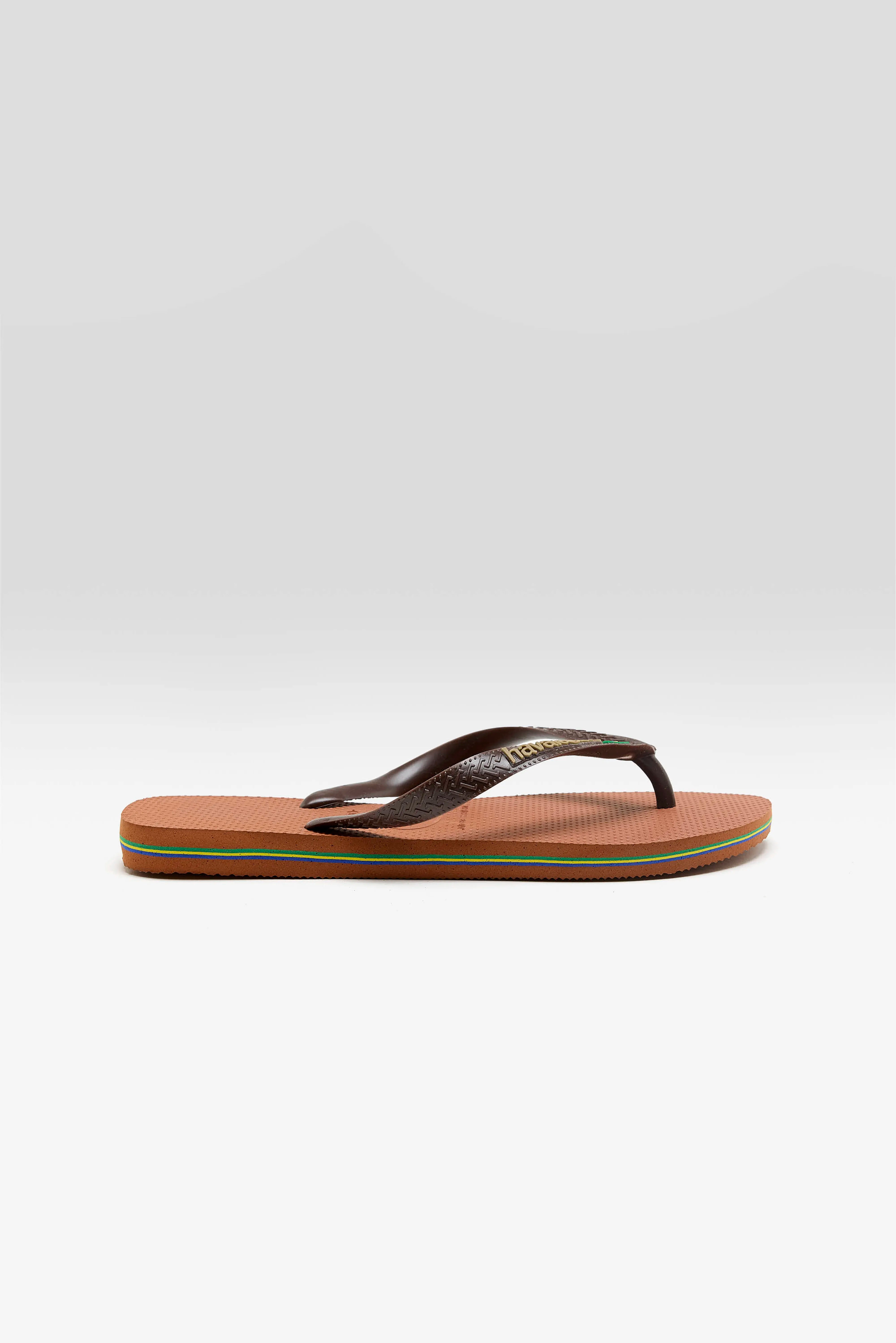 Brazil Logo Teenslippers (261 / W / BROWN)