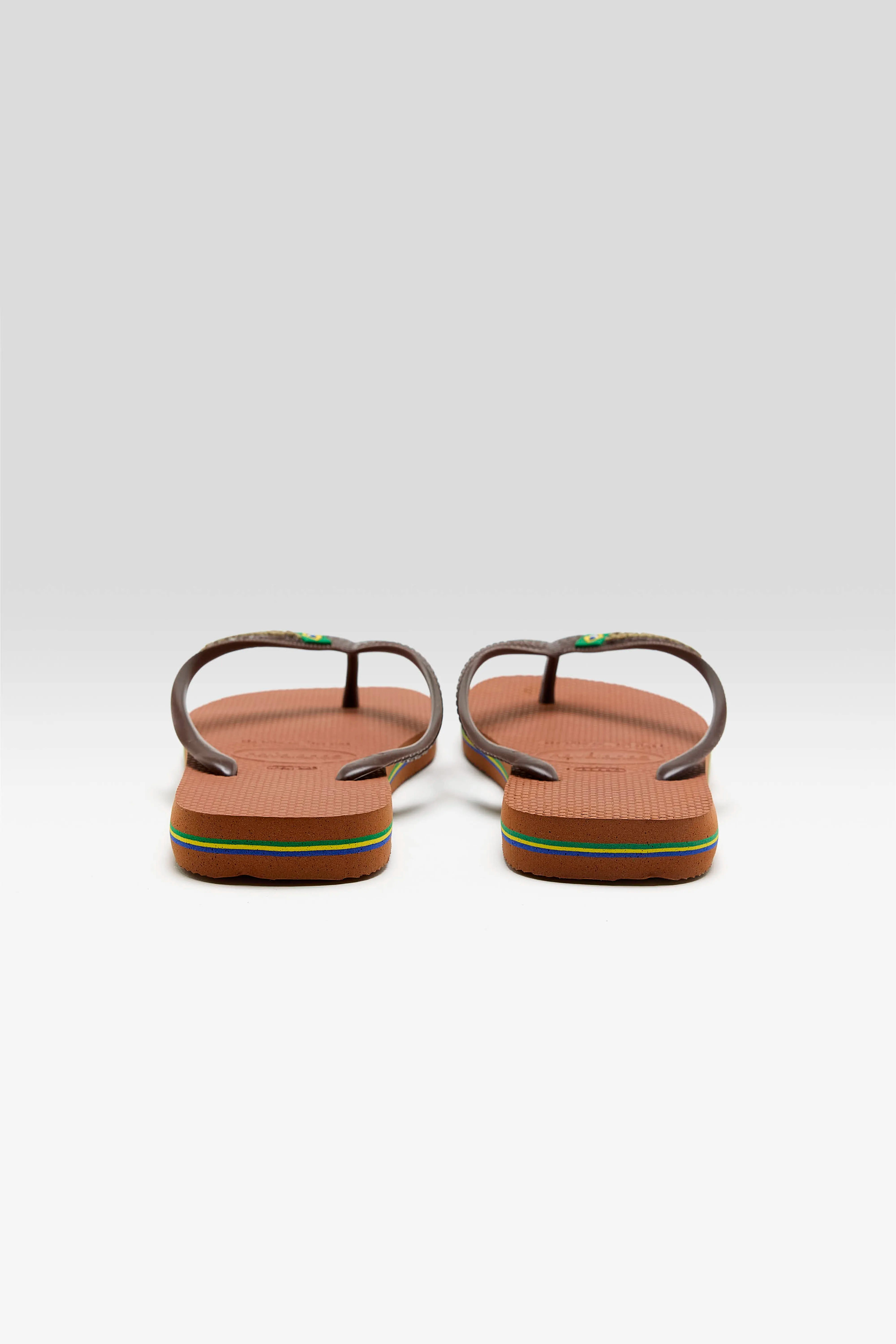 Brazil Logo Teenslippers (261 / W / BROWN)