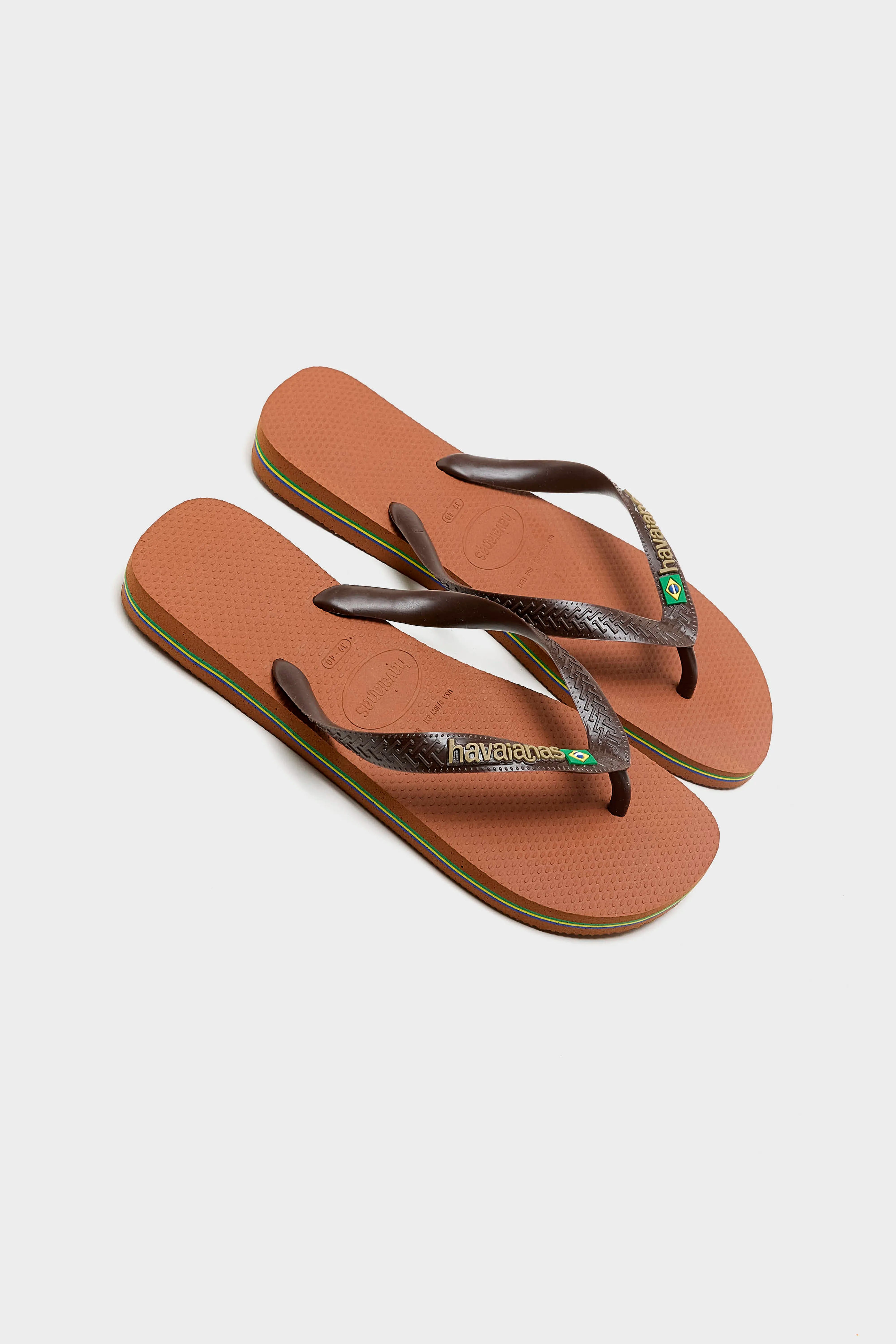 Brazil Logo Teenslippers (261 / W / BROWN)