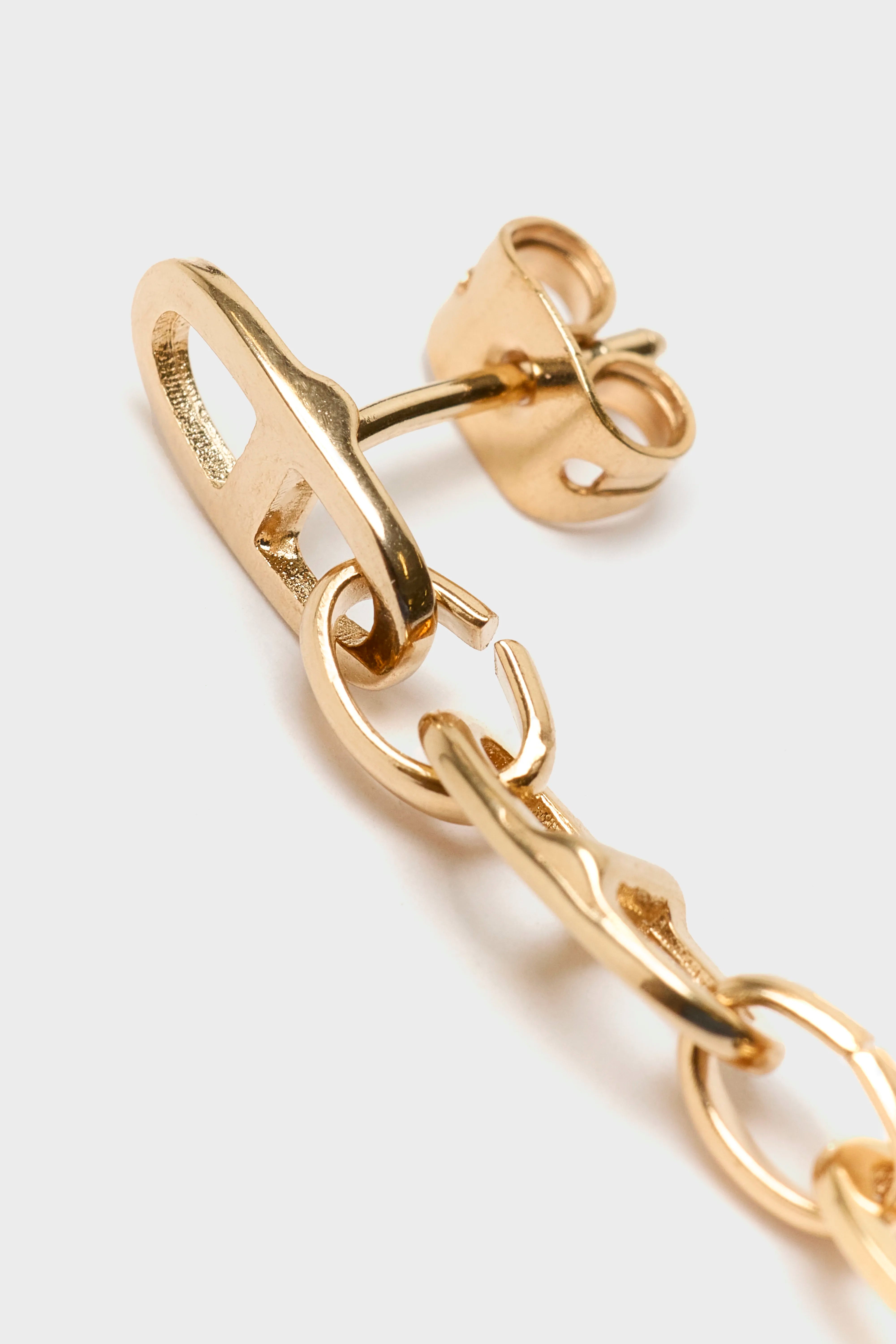 Boucles d'Oreilles Buckle Asymétriques (251 / W / GOLD)