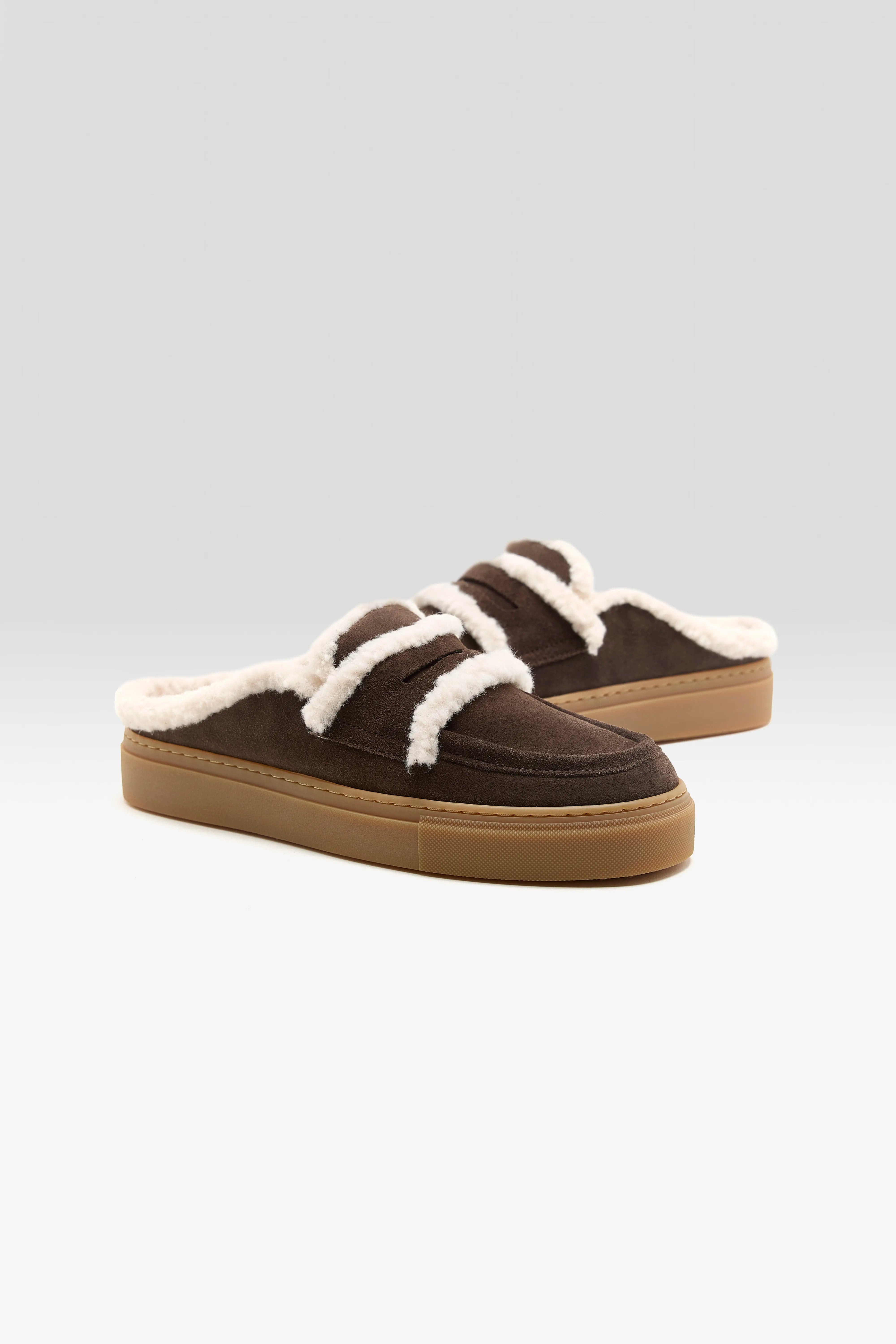 Wool Mules (252 / W / BROWN)