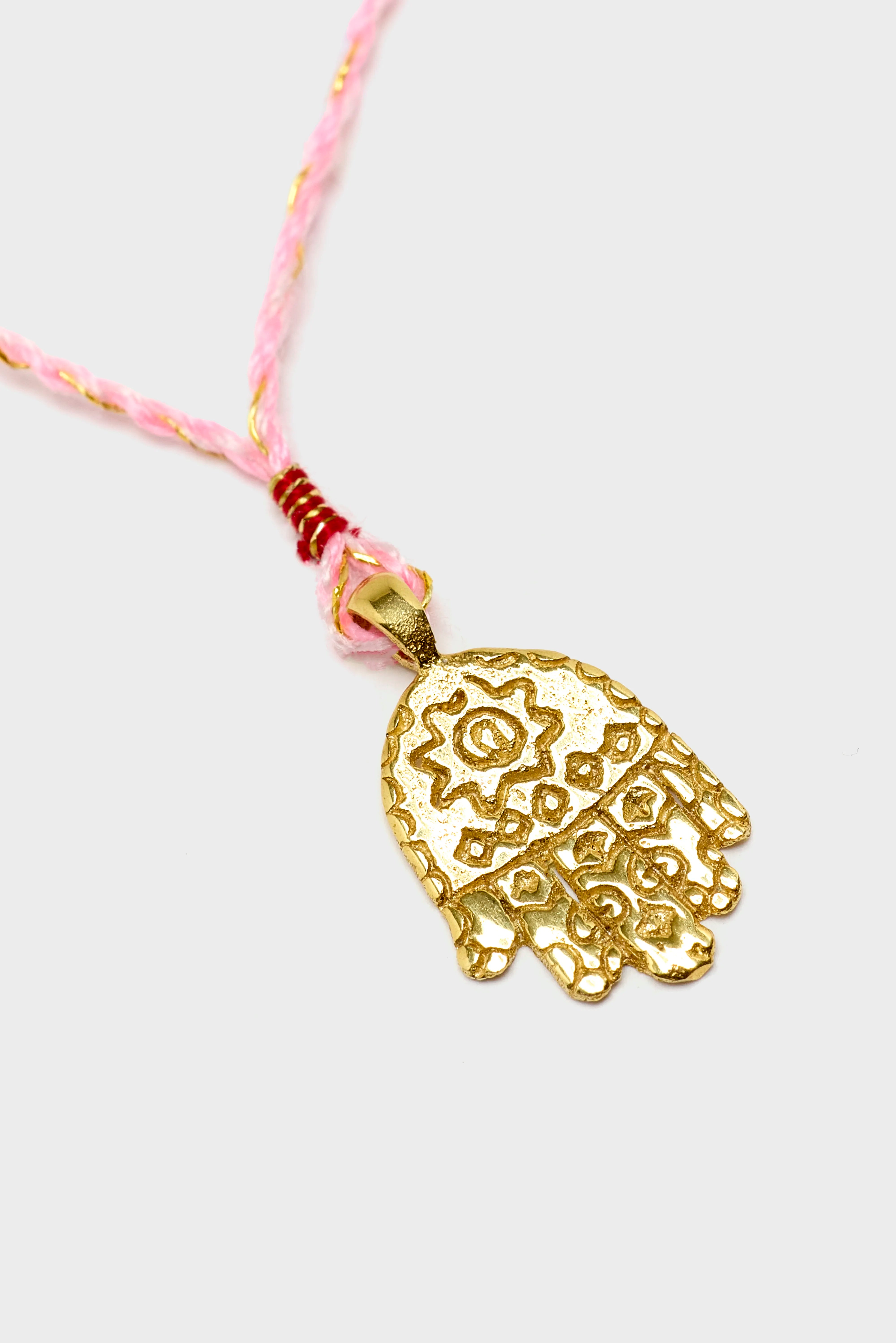 Hamsa Necklace (261 / W / PINK)