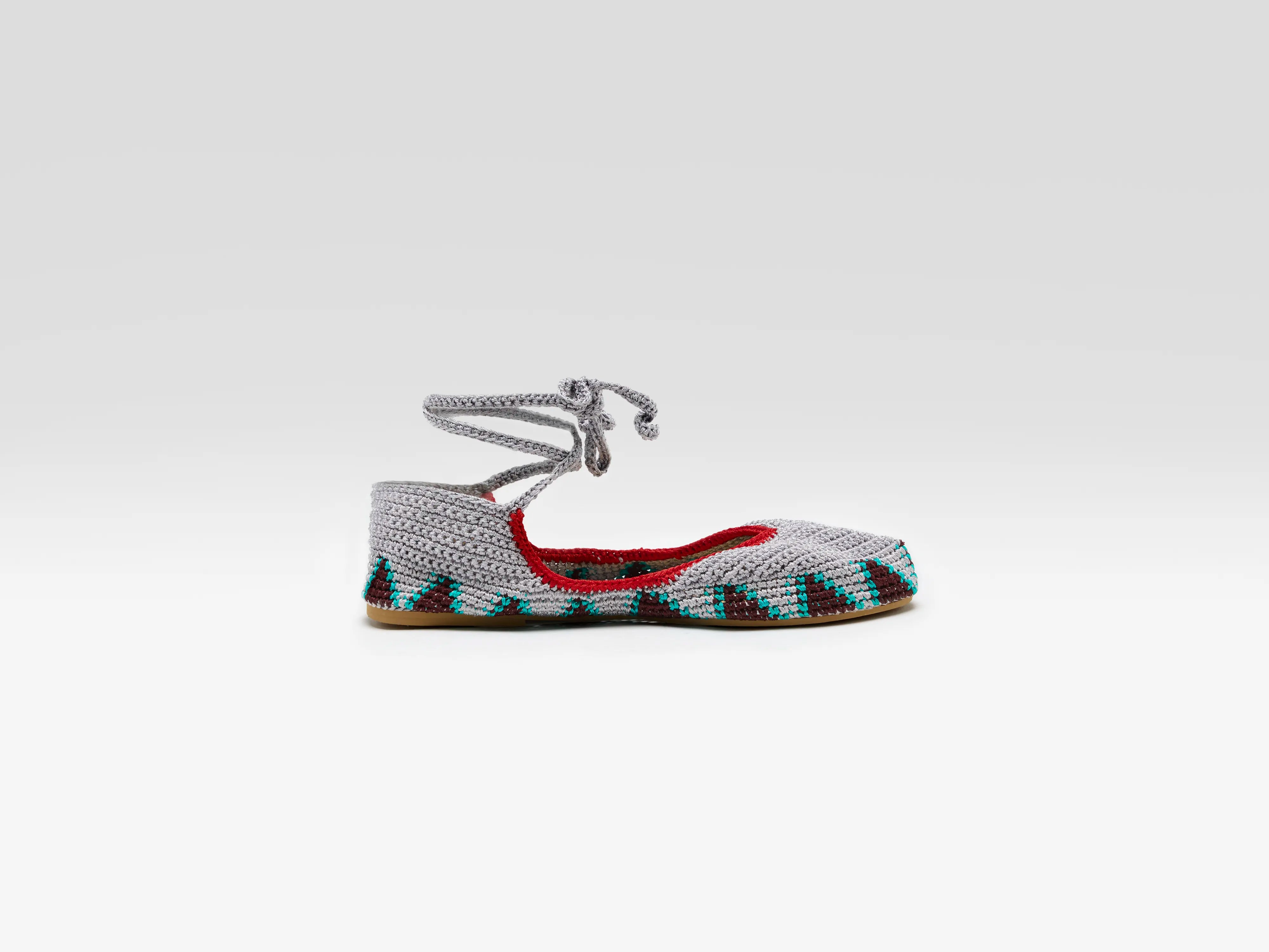Ballerina's met hoge veters (262 / W / GREY)