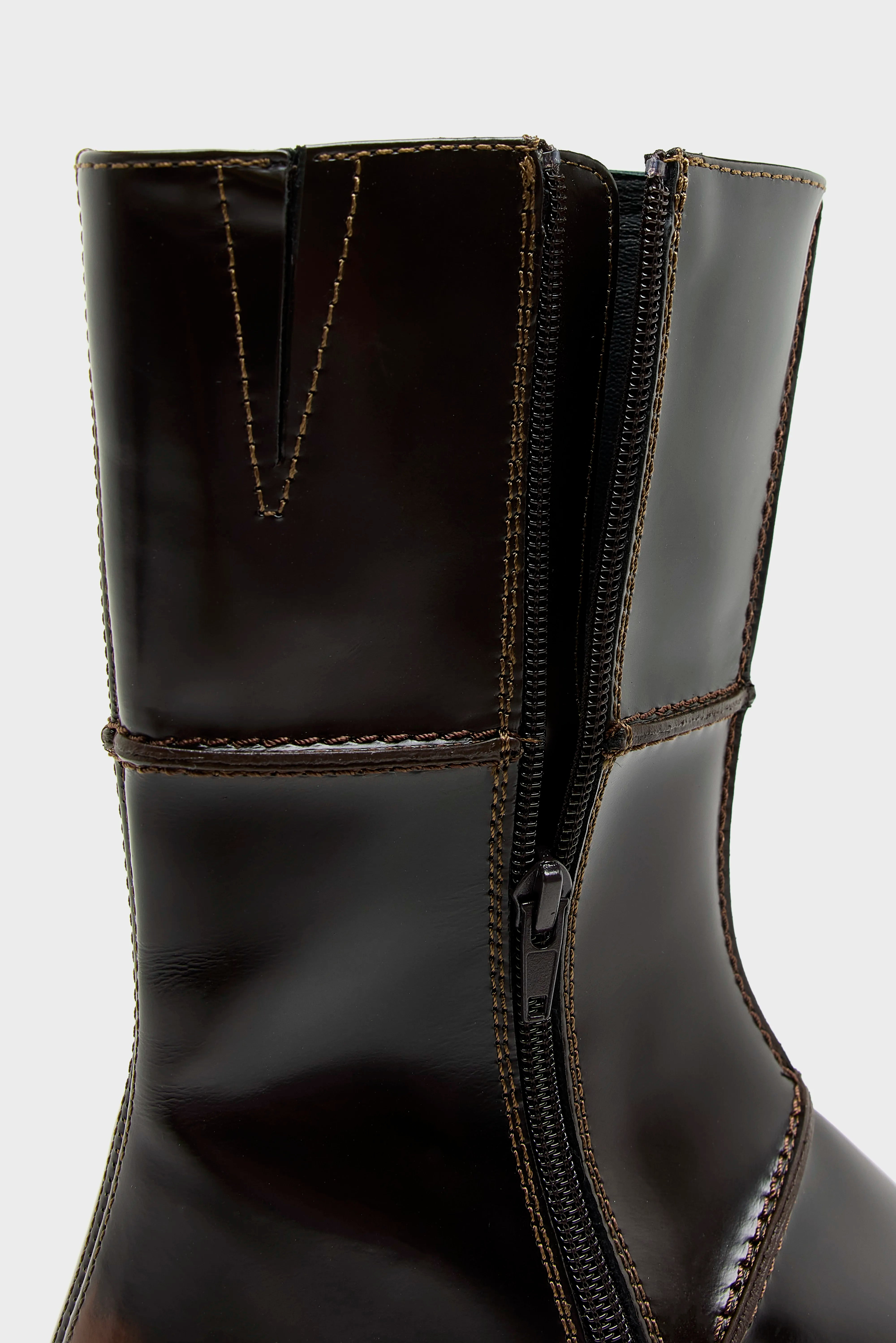 Dahlia Dark Brown Ankle Boots (252 / W / BROWN)