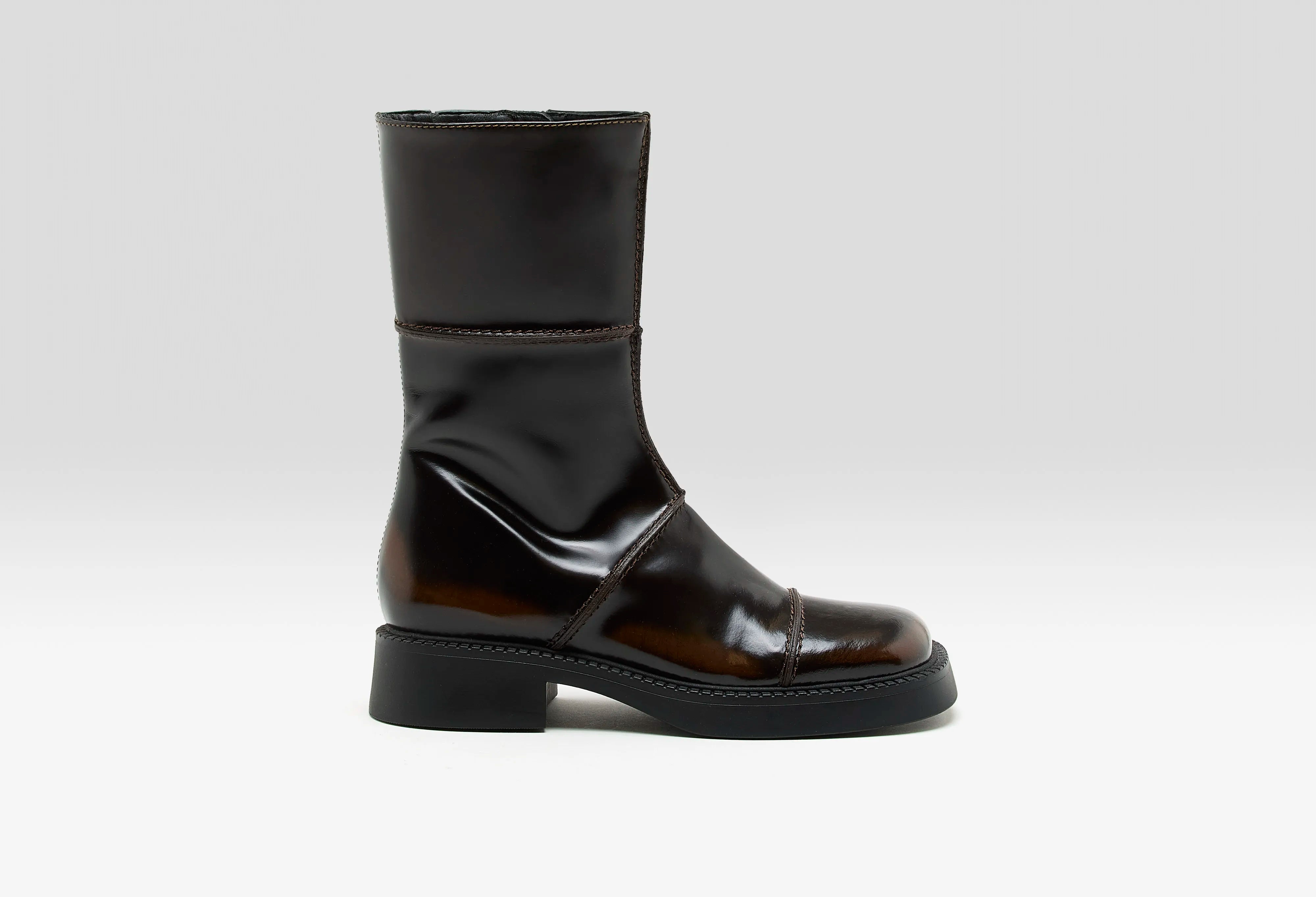 Dahlia Dark Brown Ankle Boots (252 / W / BROWN)