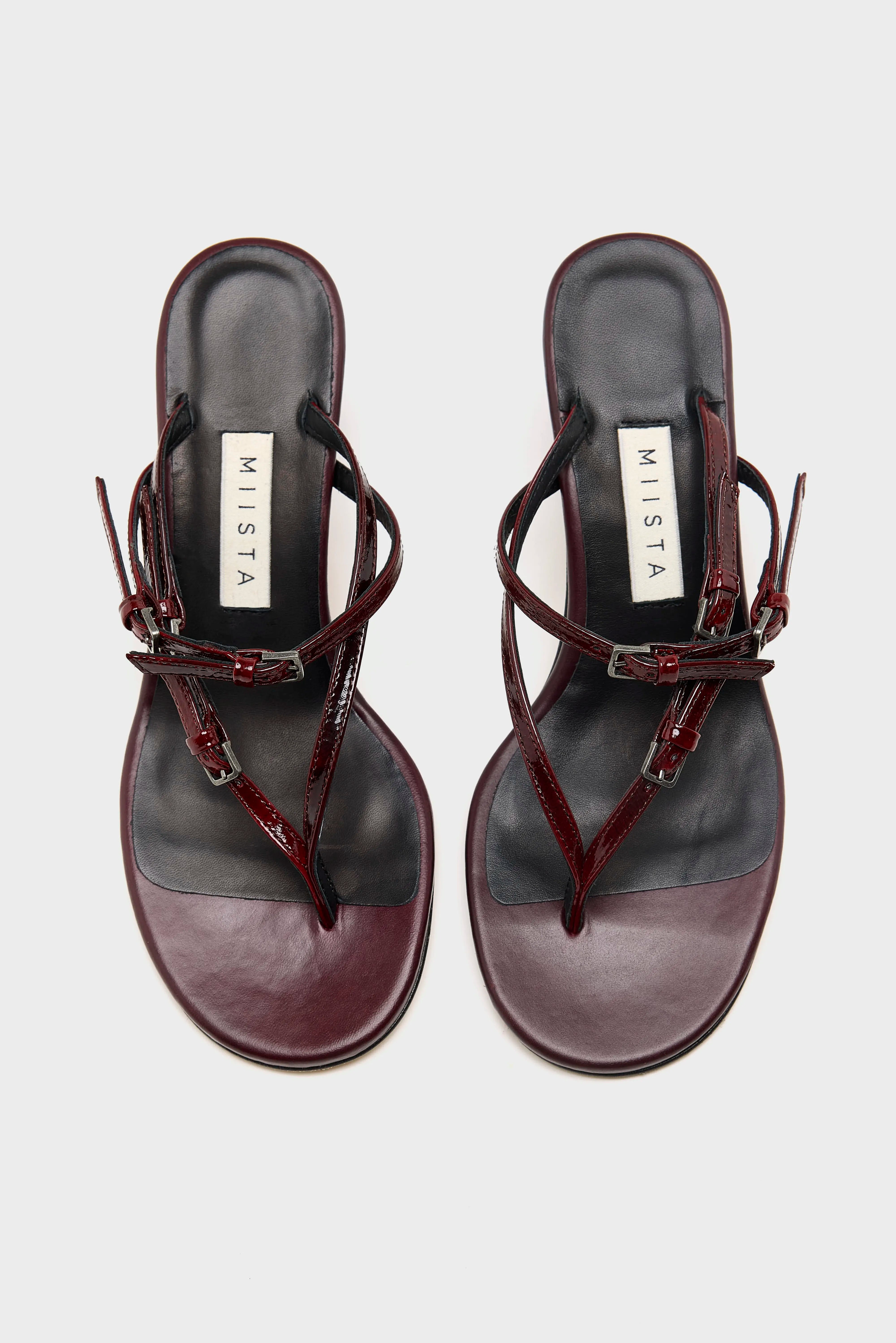 Abisai Mini Buckled Sandals (261 / W / BURGUNDY)
