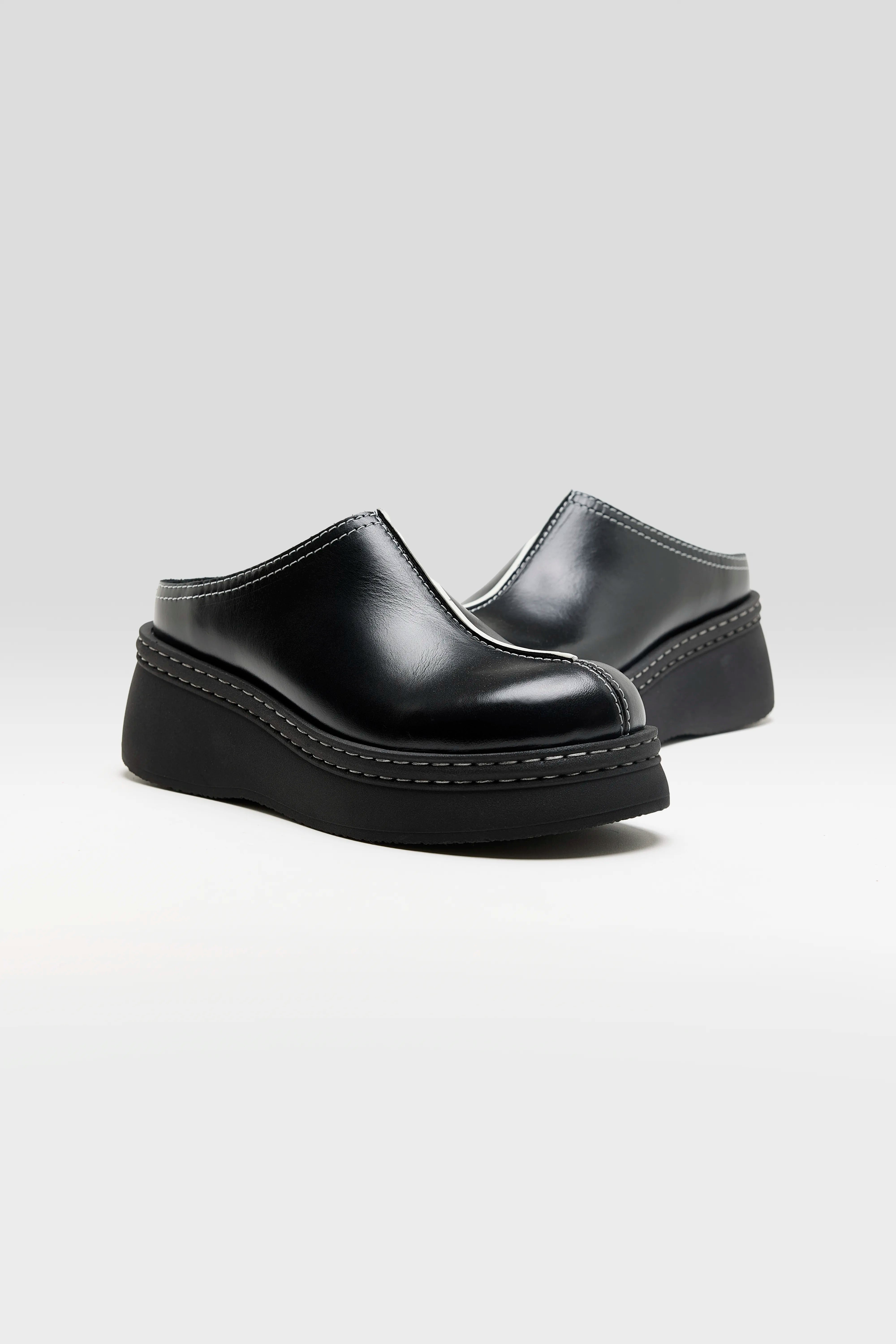 Mules à plateforme Mego pour Femme (262 / W / BLACK)
