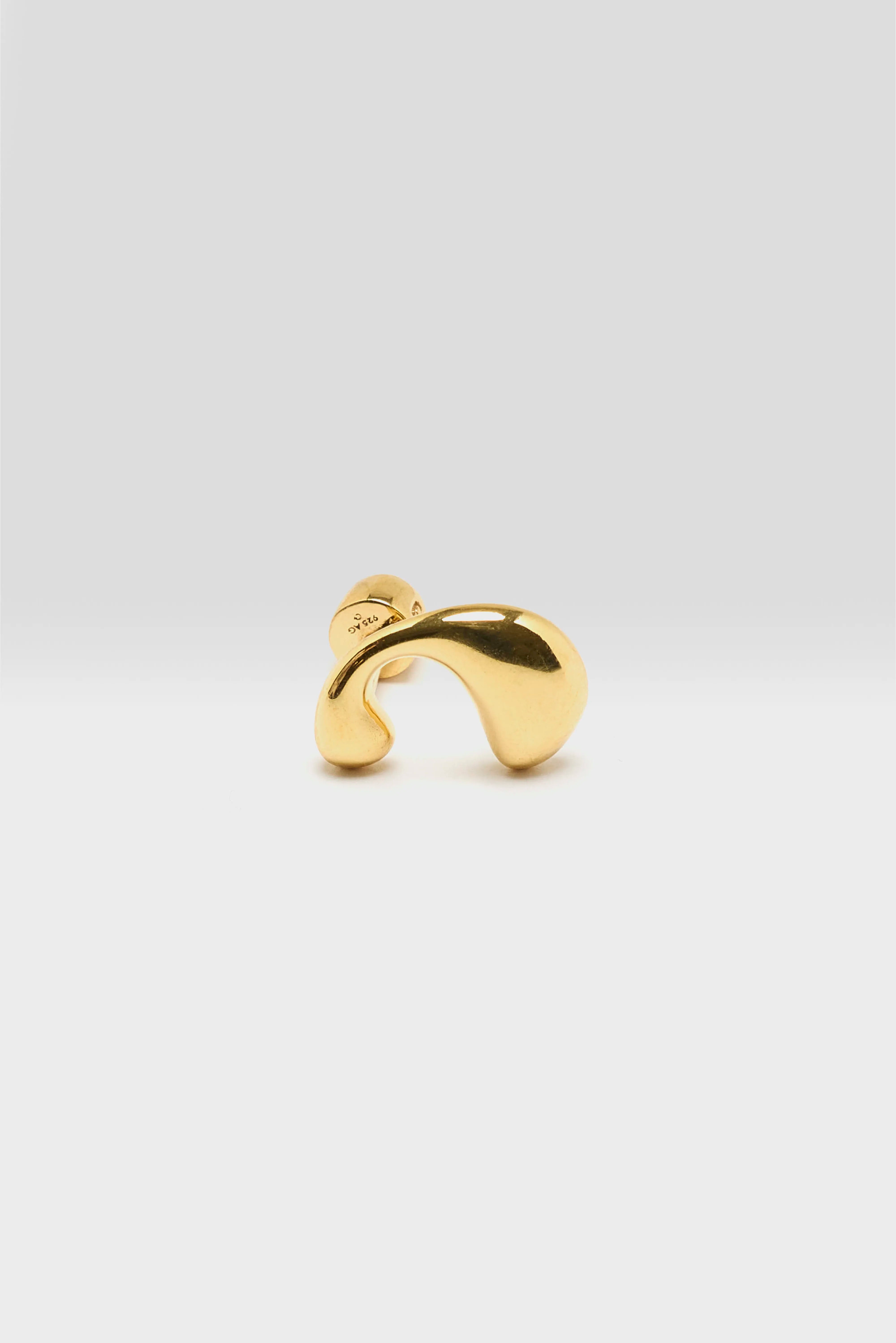 Dolphin Splash Stud Earring (261 / W / GOLD)