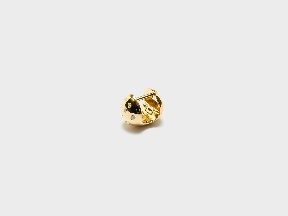 Flynn Popcorn Huggie-Ohrring (262 / A / GOLD)