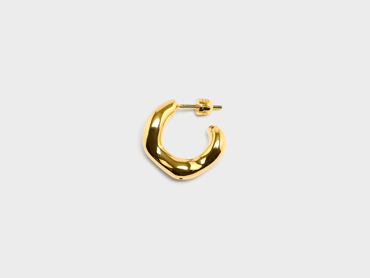 Petite Boucle d'Oreille Créole Droite Anil (262 / W / GOLD)