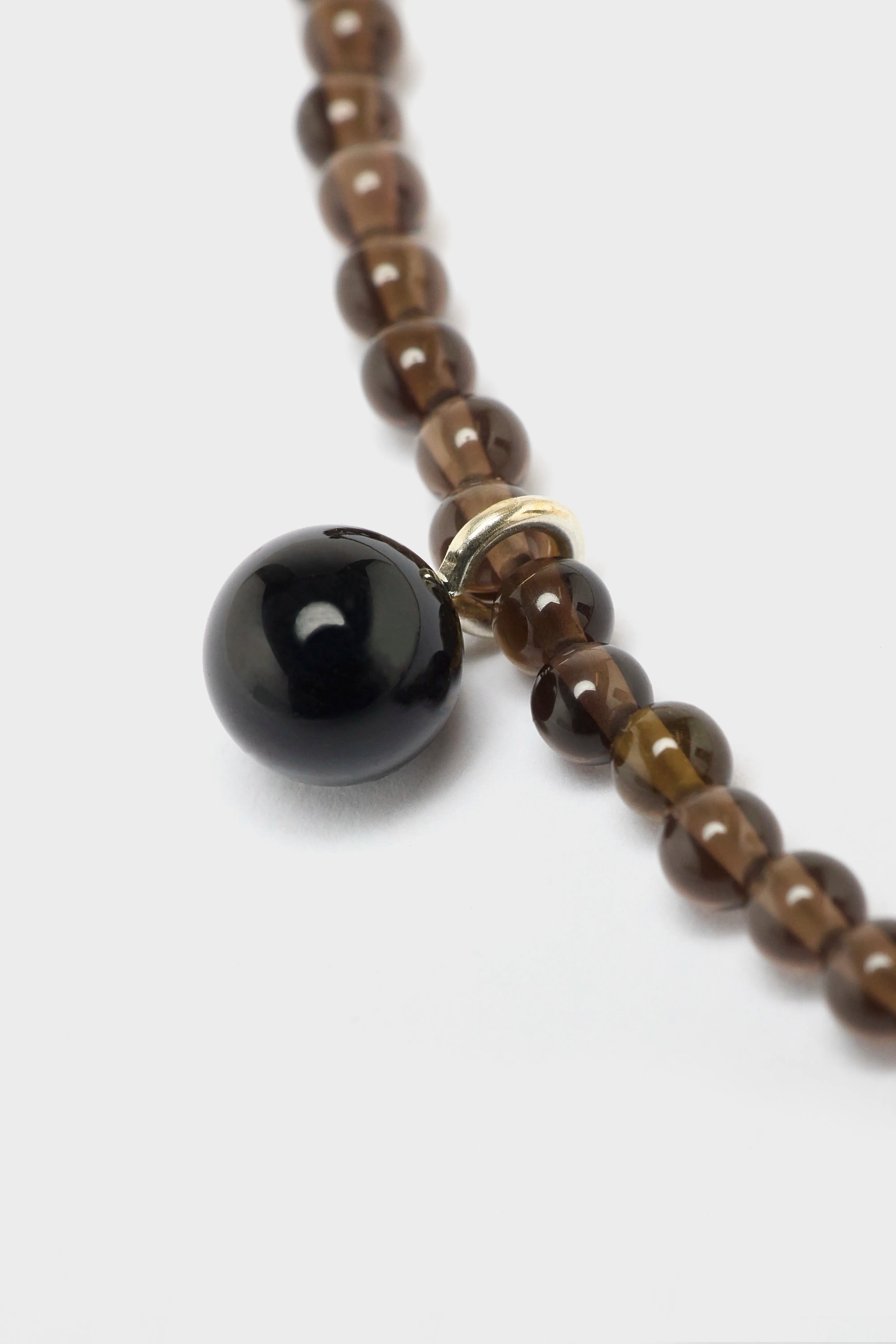 Smoky Tiny Dew Necklace  (252 / W / BLACK)