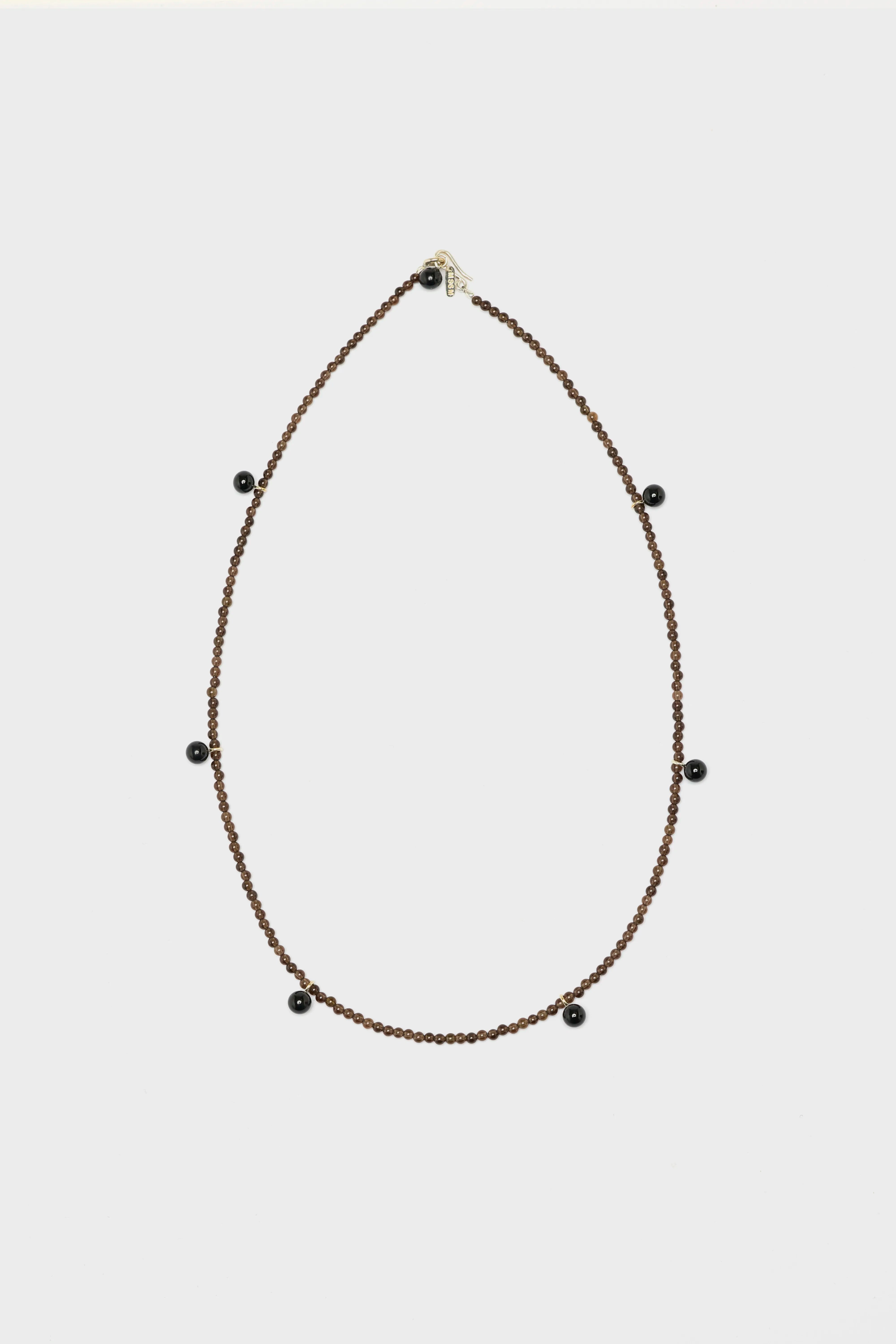 Smoky Tiny Dew Necklace  (252 / W / BLACK)