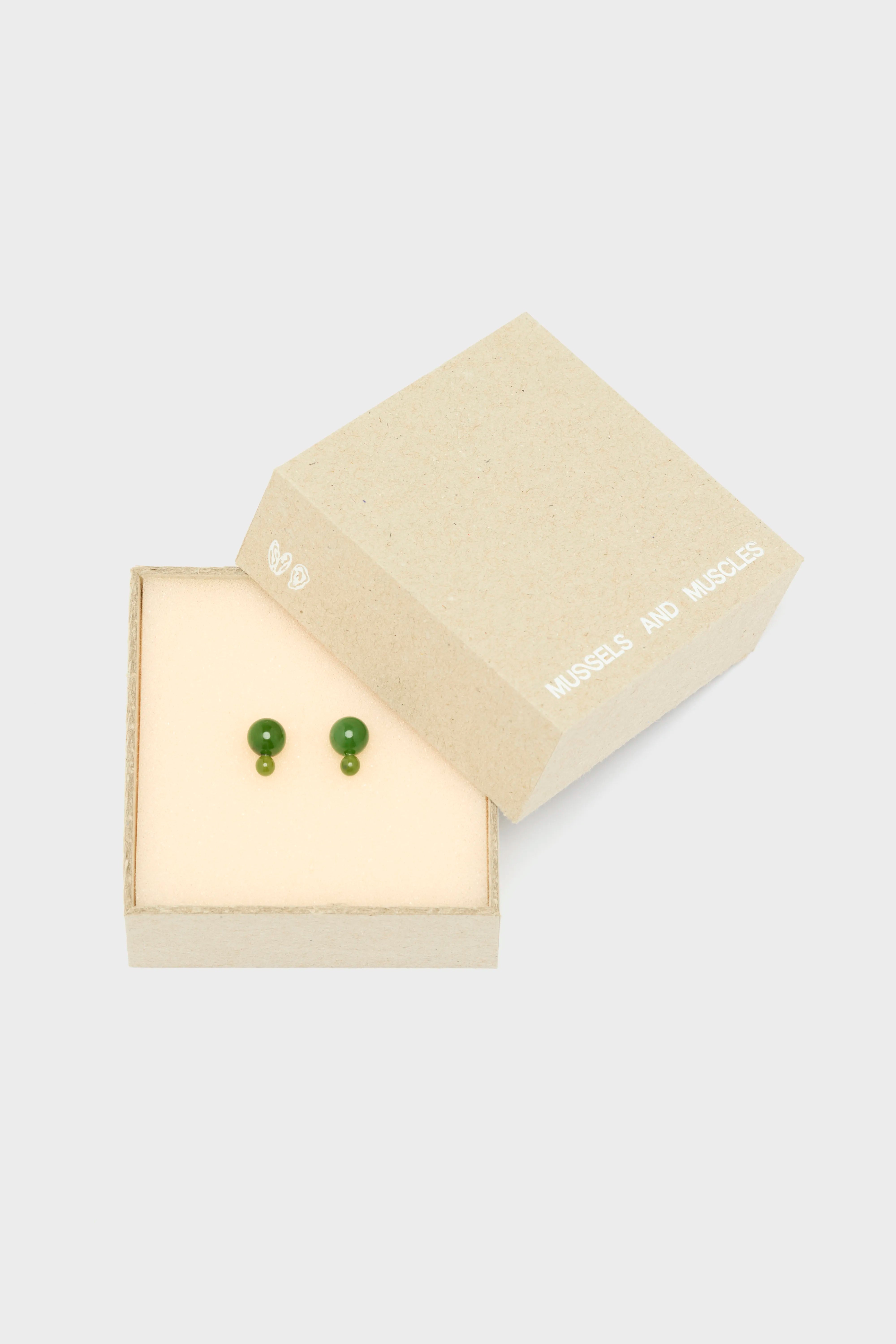 Glyzinia Jade Earstuds (252 / W / GREEN)