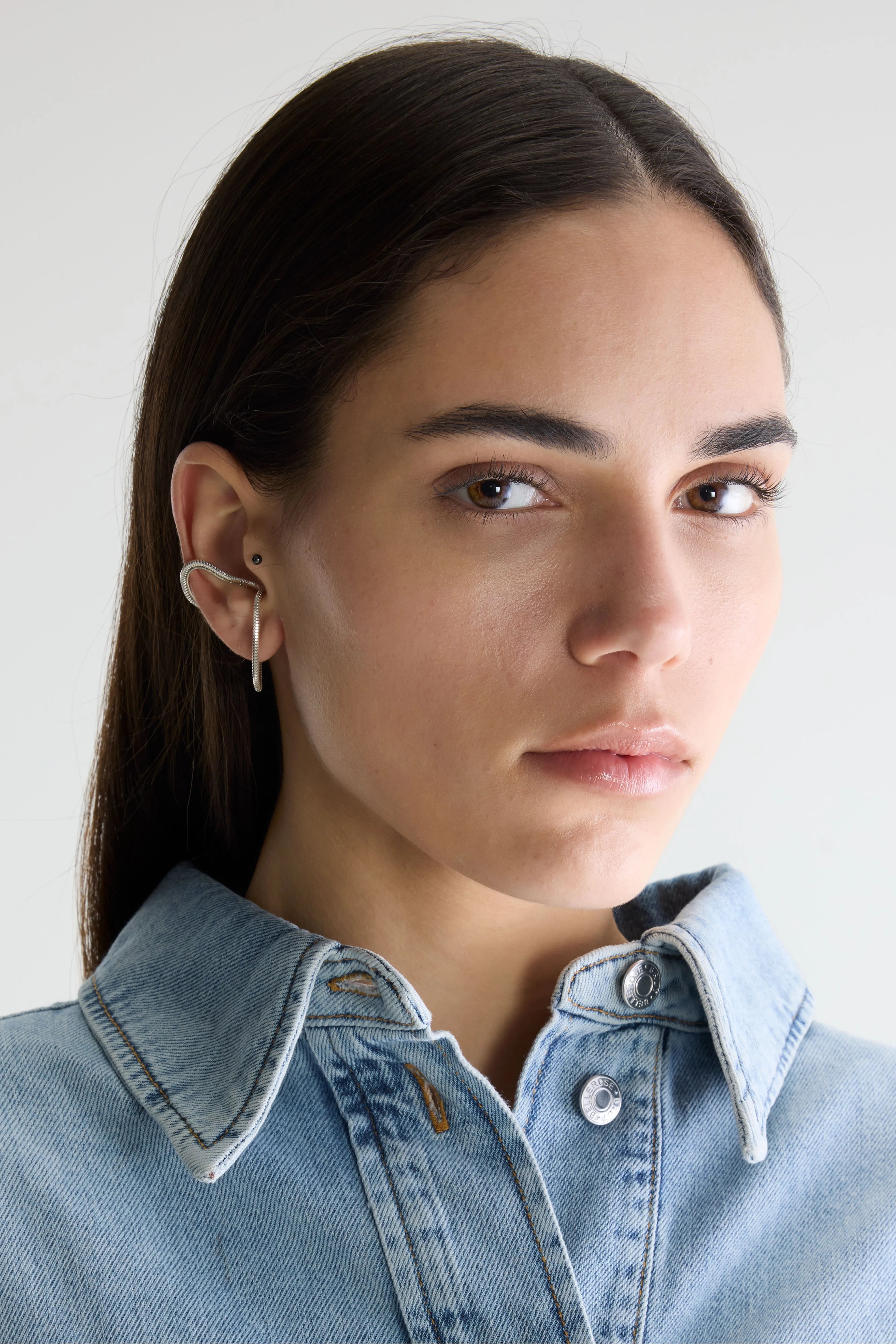Lissom Circular Earcuff (252 / W / SILVER)