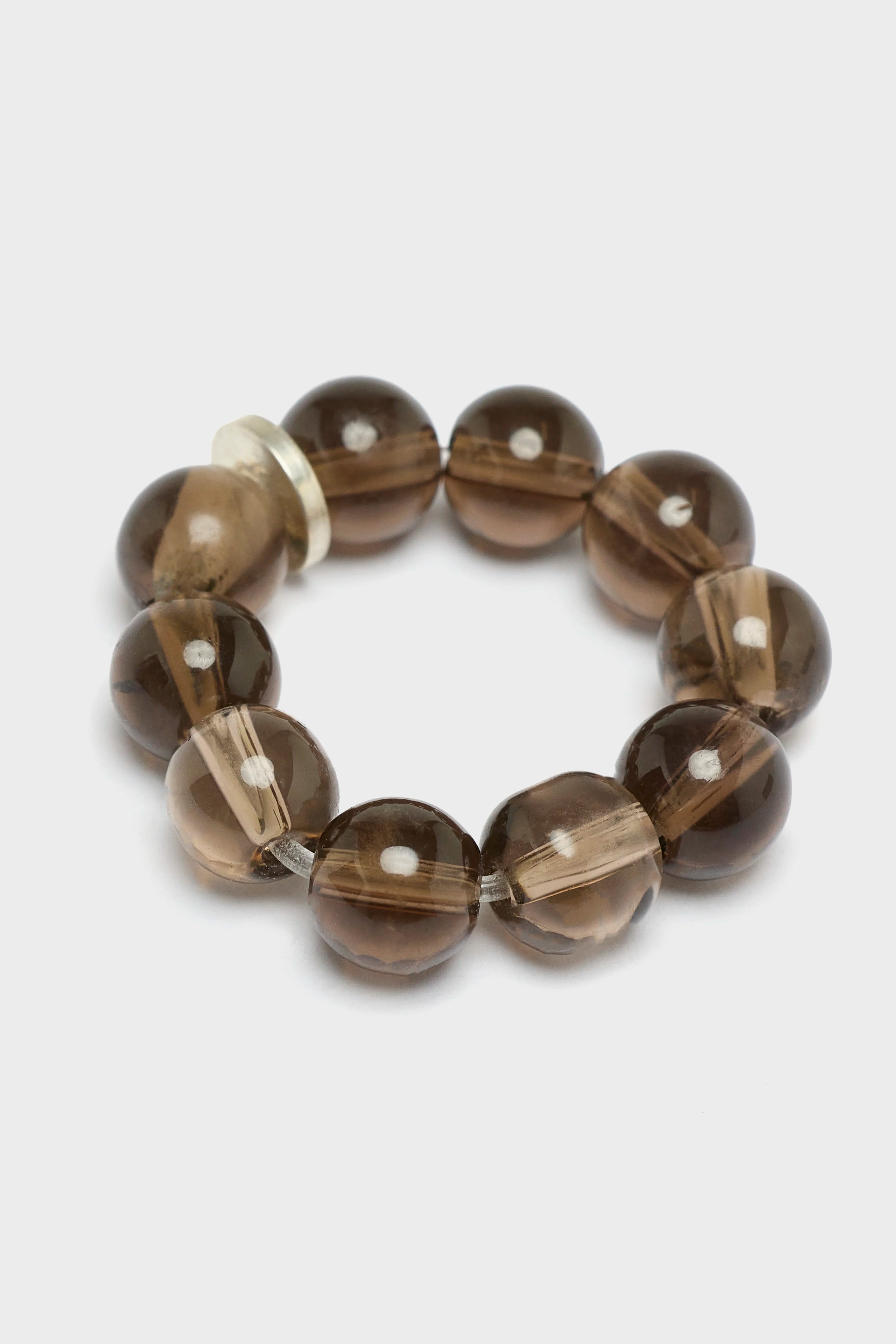 Bague Smoky Quartz Spheres (252 / W / BROWN)
