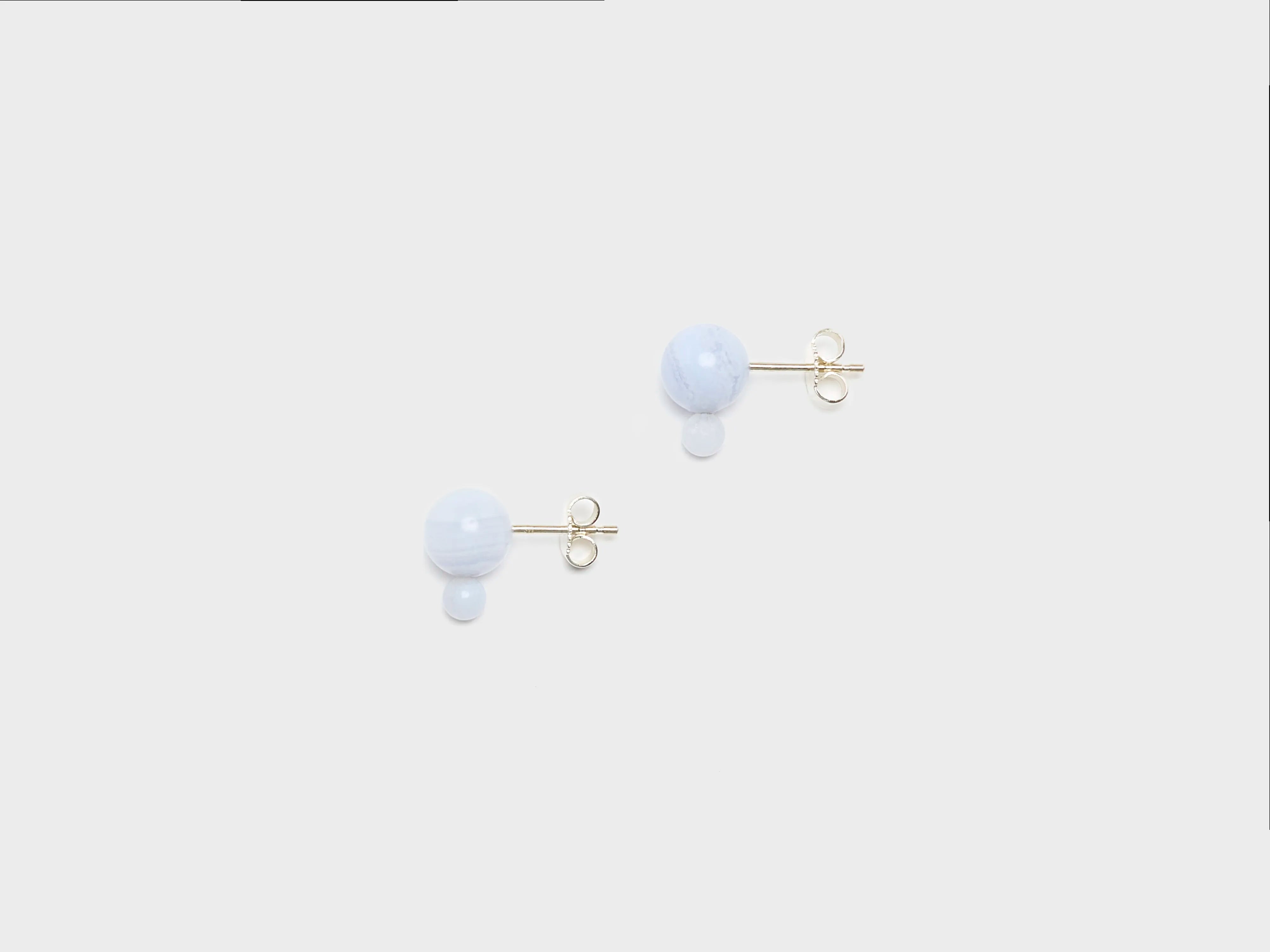 Boucles d'oreilles Glyzinia Chalcedon (261 / W / BLUE)