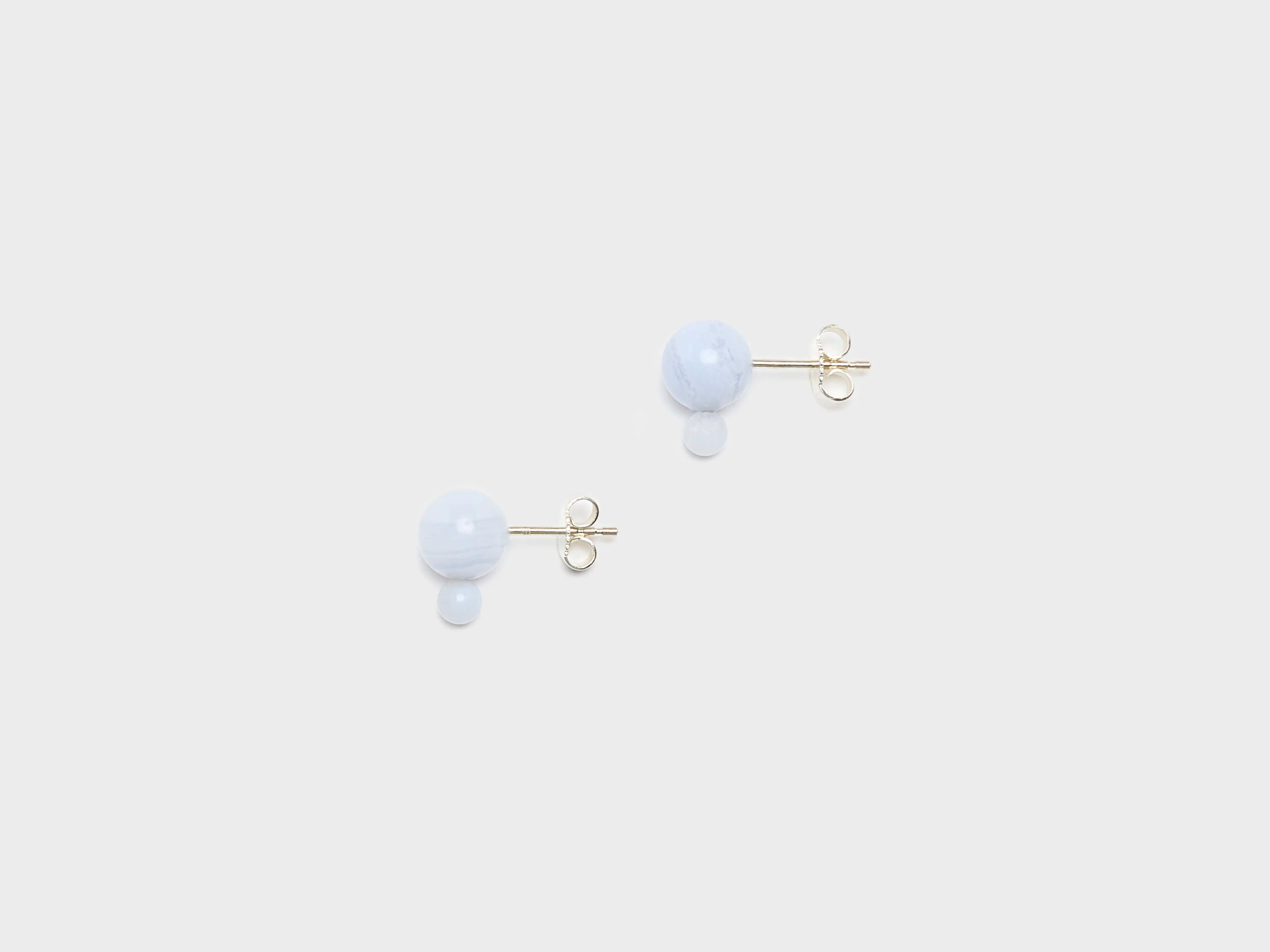 Clous d'oreilles Glyzinia Chalcedon (261 / W / BLUE)
