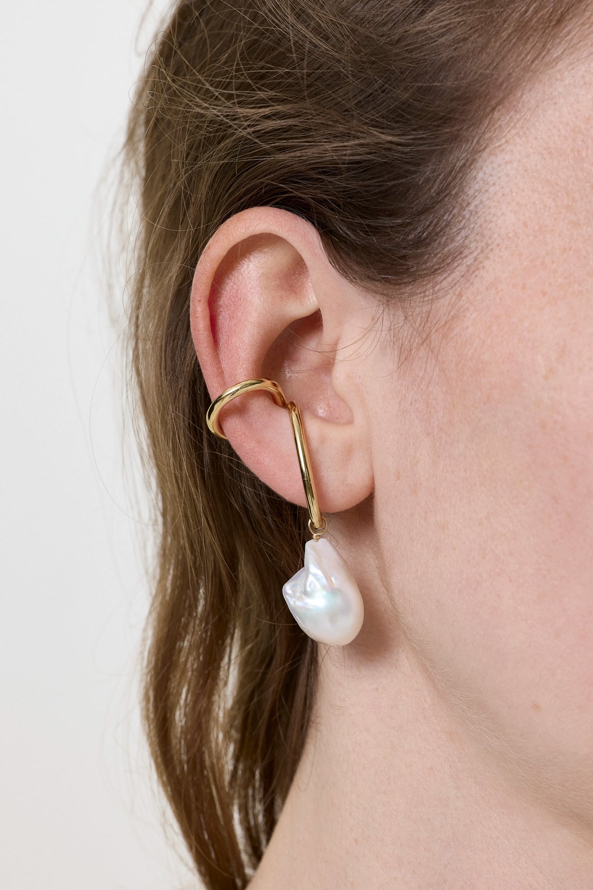 Boucle d'oreille Ear Cuff Droite La Virtuose Baroque (271 / W / GOLD)