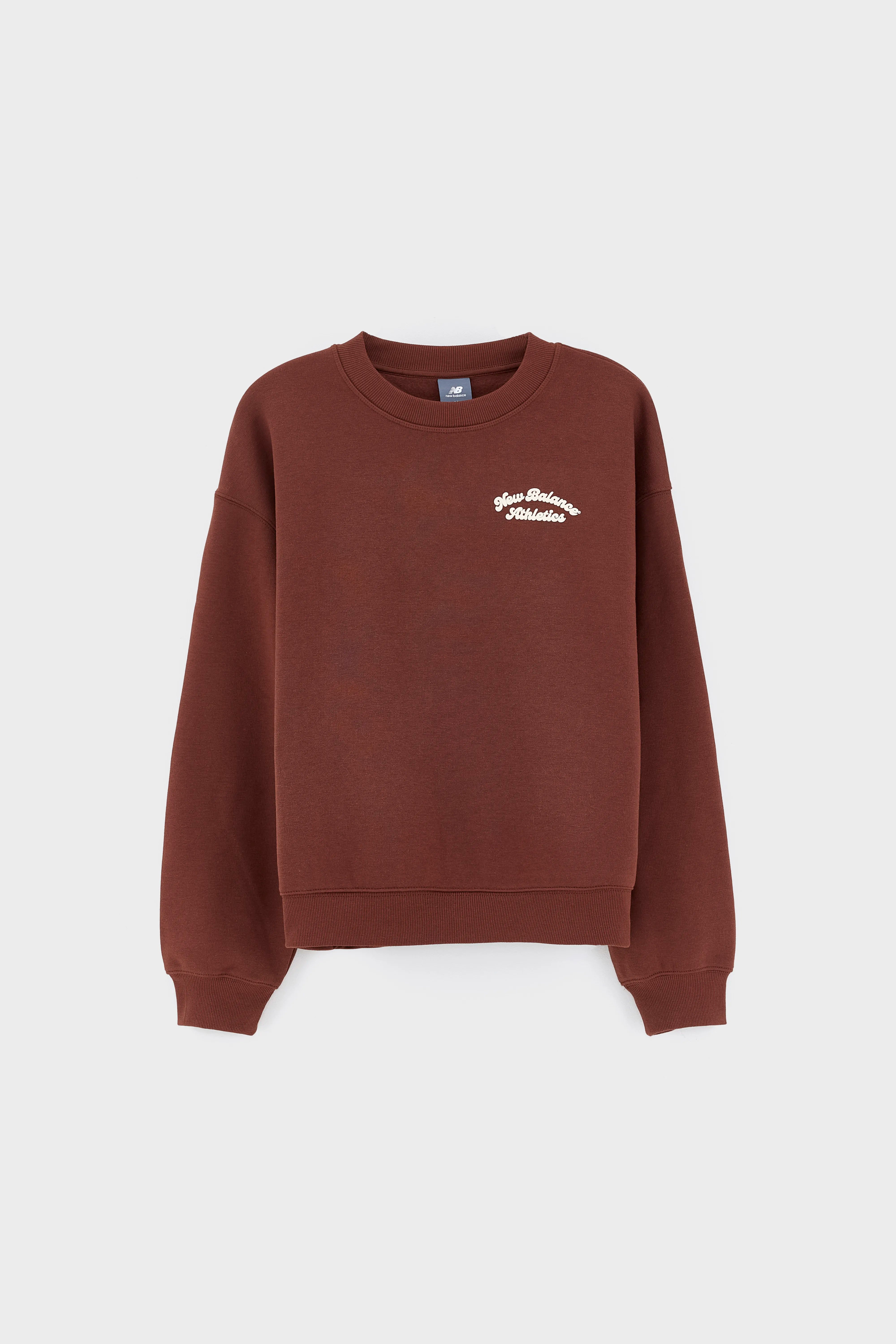 Linear Heritage Fleece Crew Sweatshirt  (252 / W / BROWN)