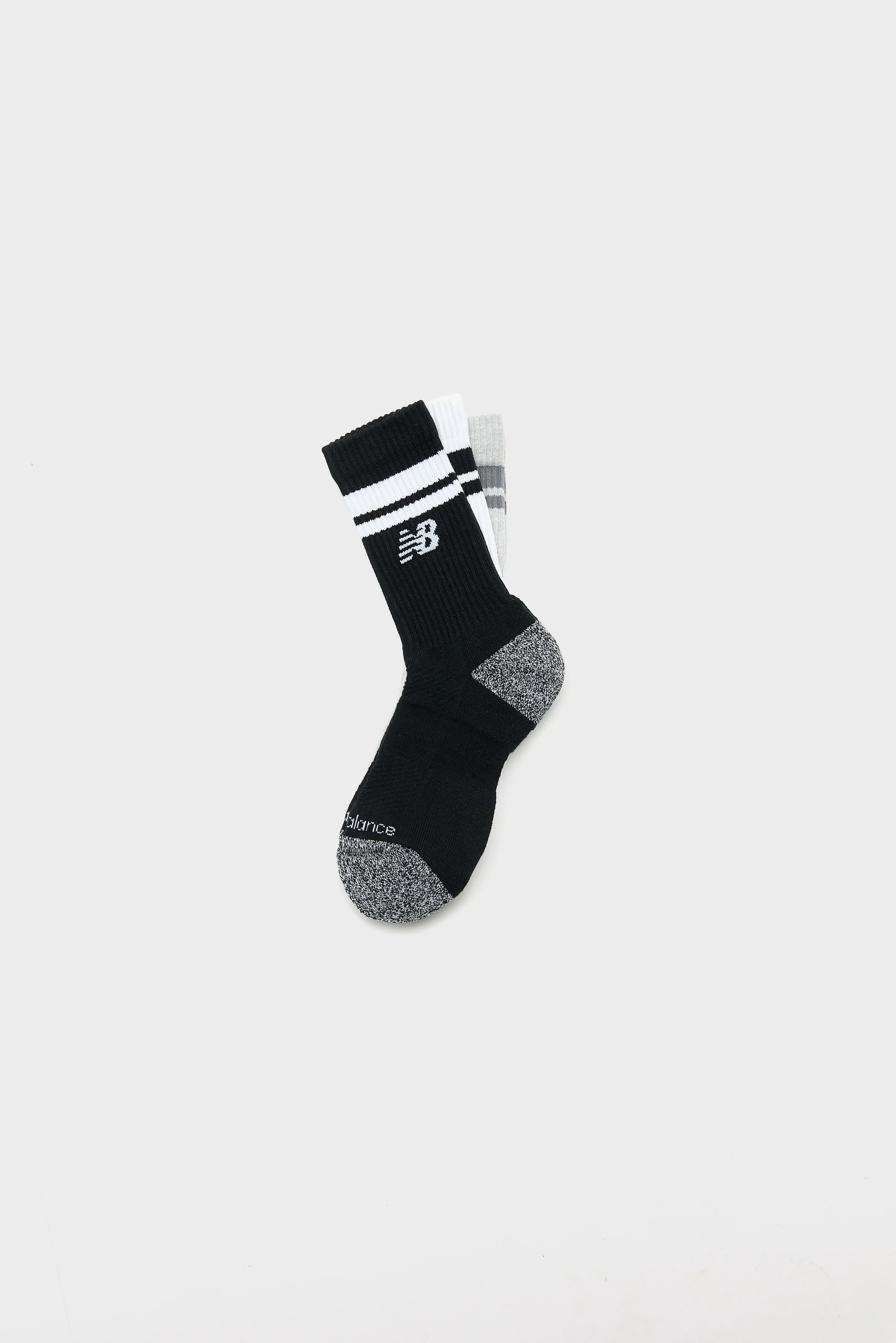 Active Lifestyle Striped Crew Socks for Men (252 / M / MULTICOLOR)
