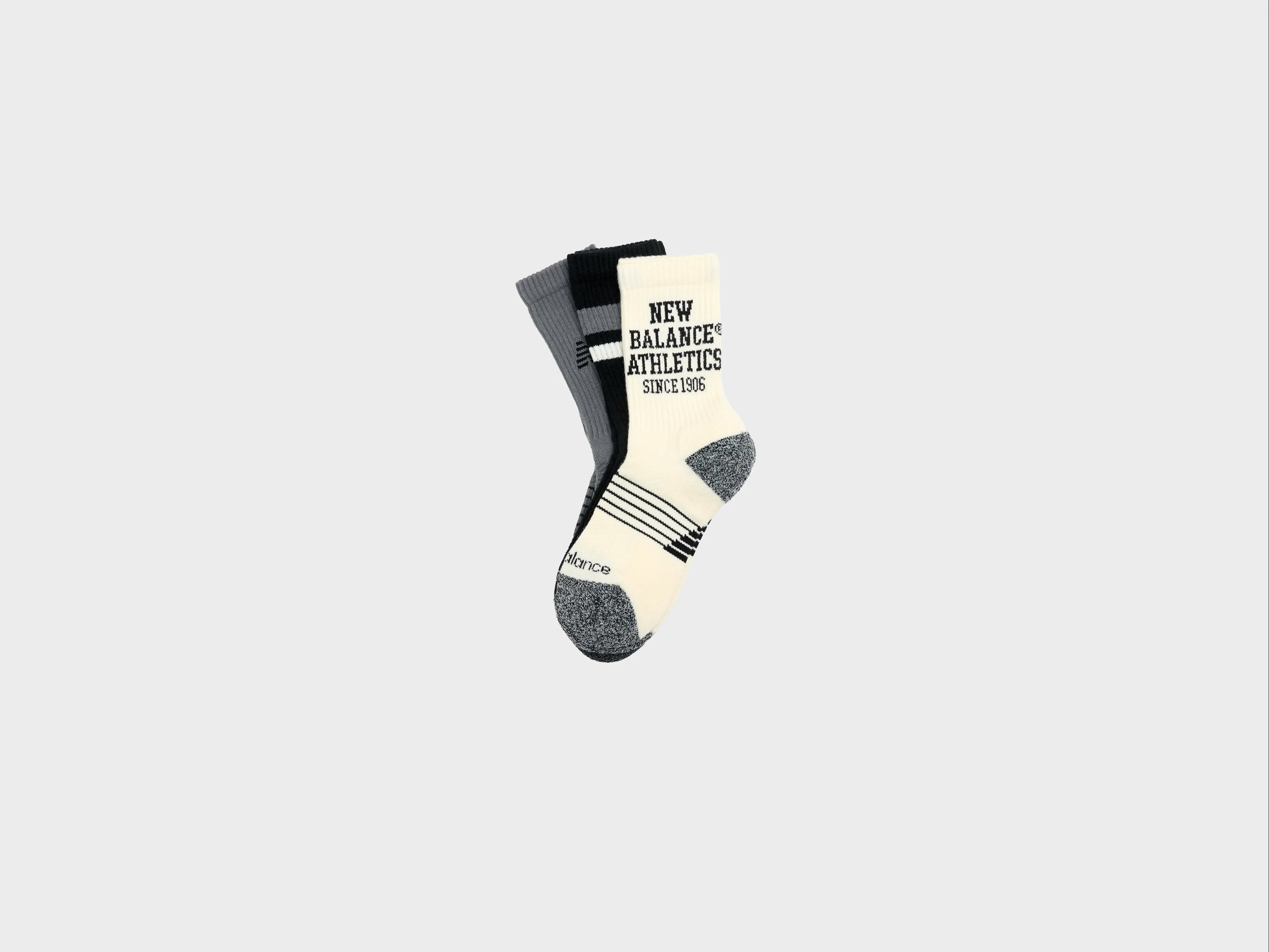 Youth Lifestyle Crew Socks for Kids (262 / B / BLACK)