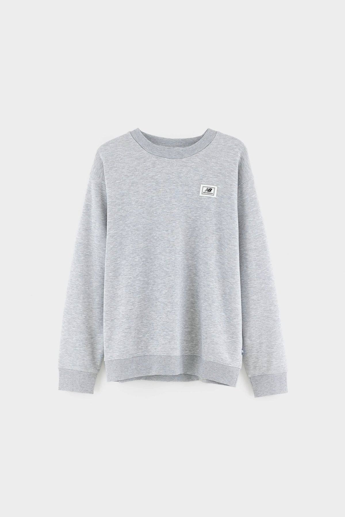 Woven Label Crew Neck Sweatshirt (262 / M / GREY)