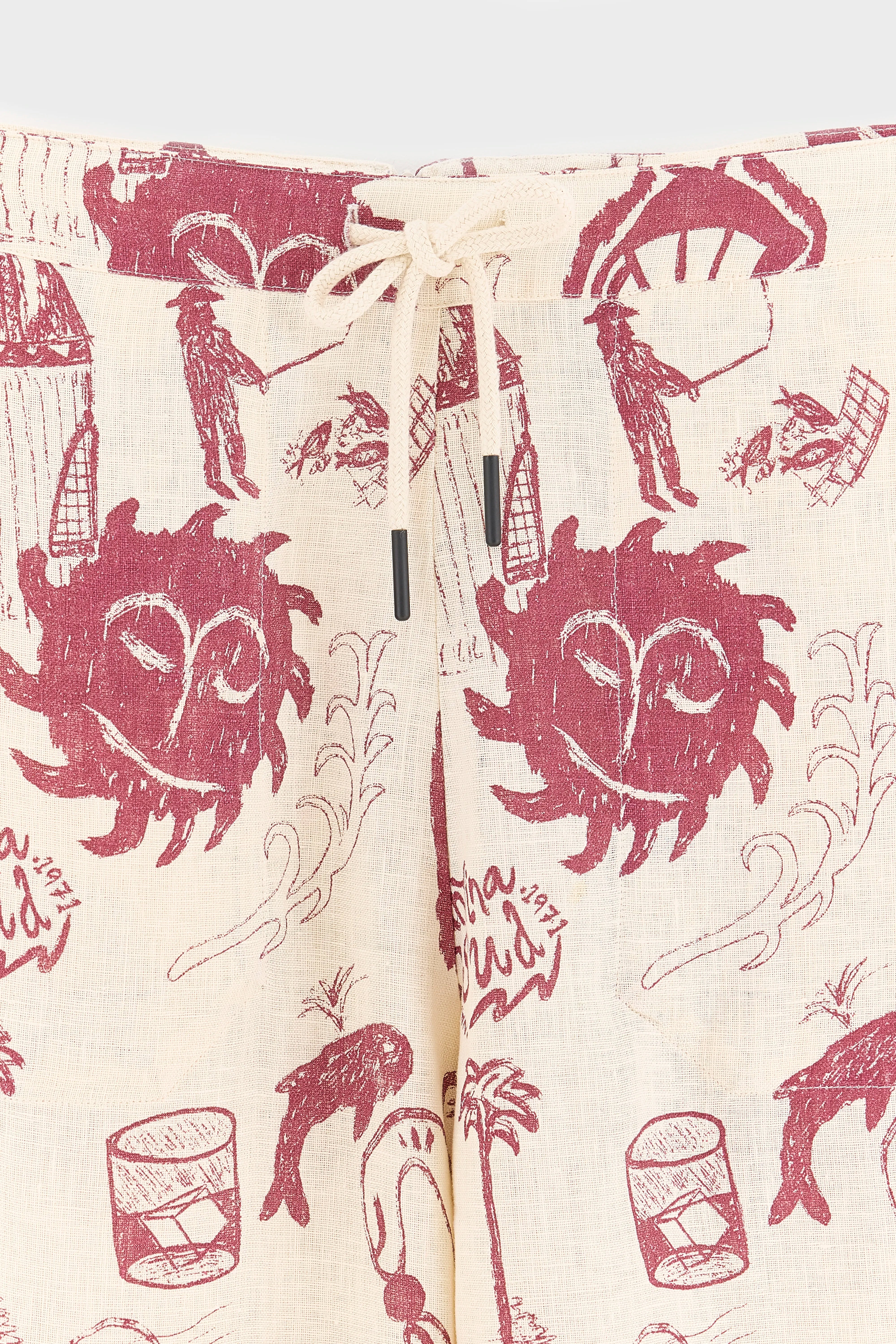 Cantina Mojave Linen Trousers (261 / W / BEIGE)