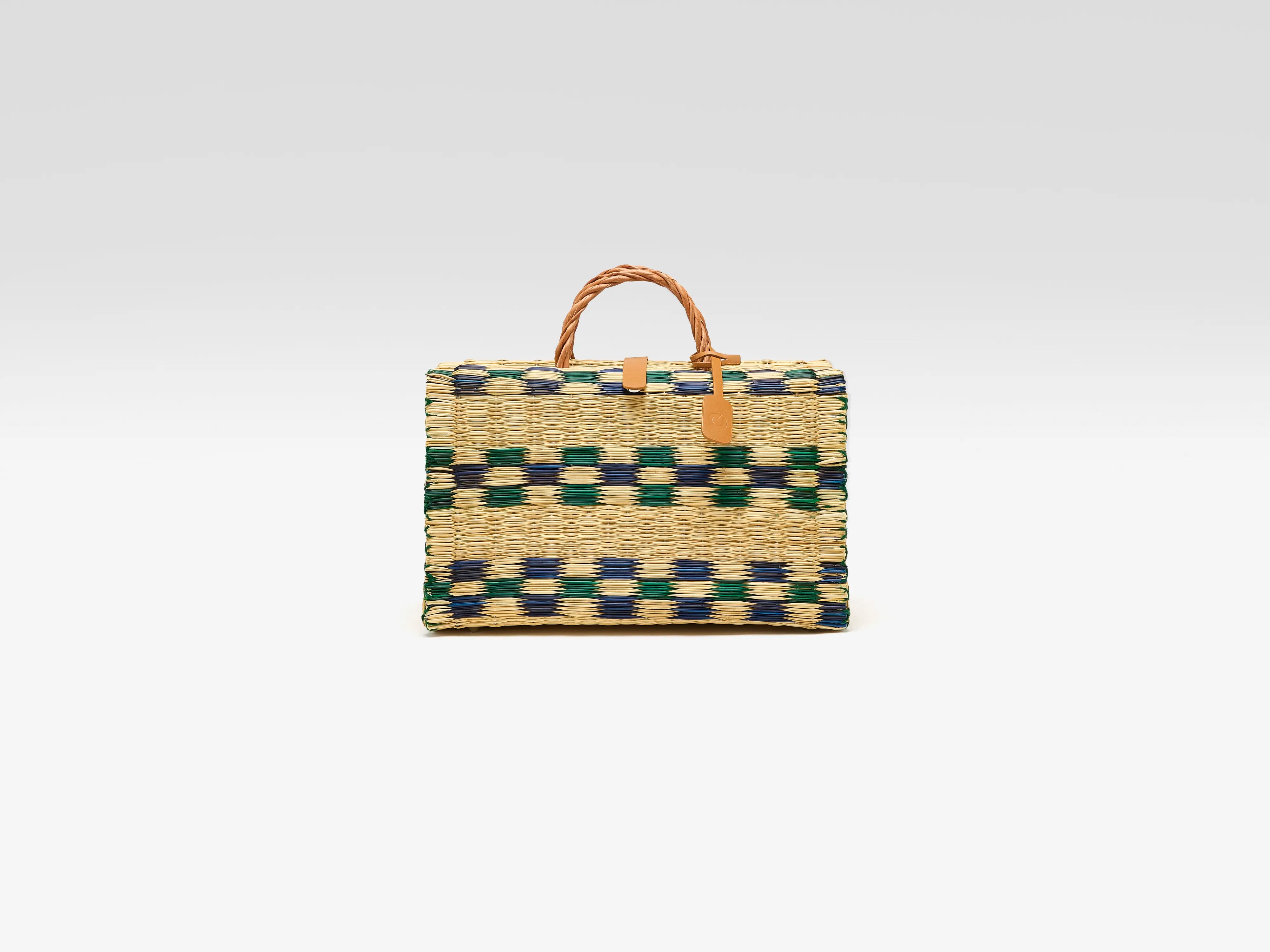 Jack Market Biologische Rieten Tas (262 / W / GREEN)