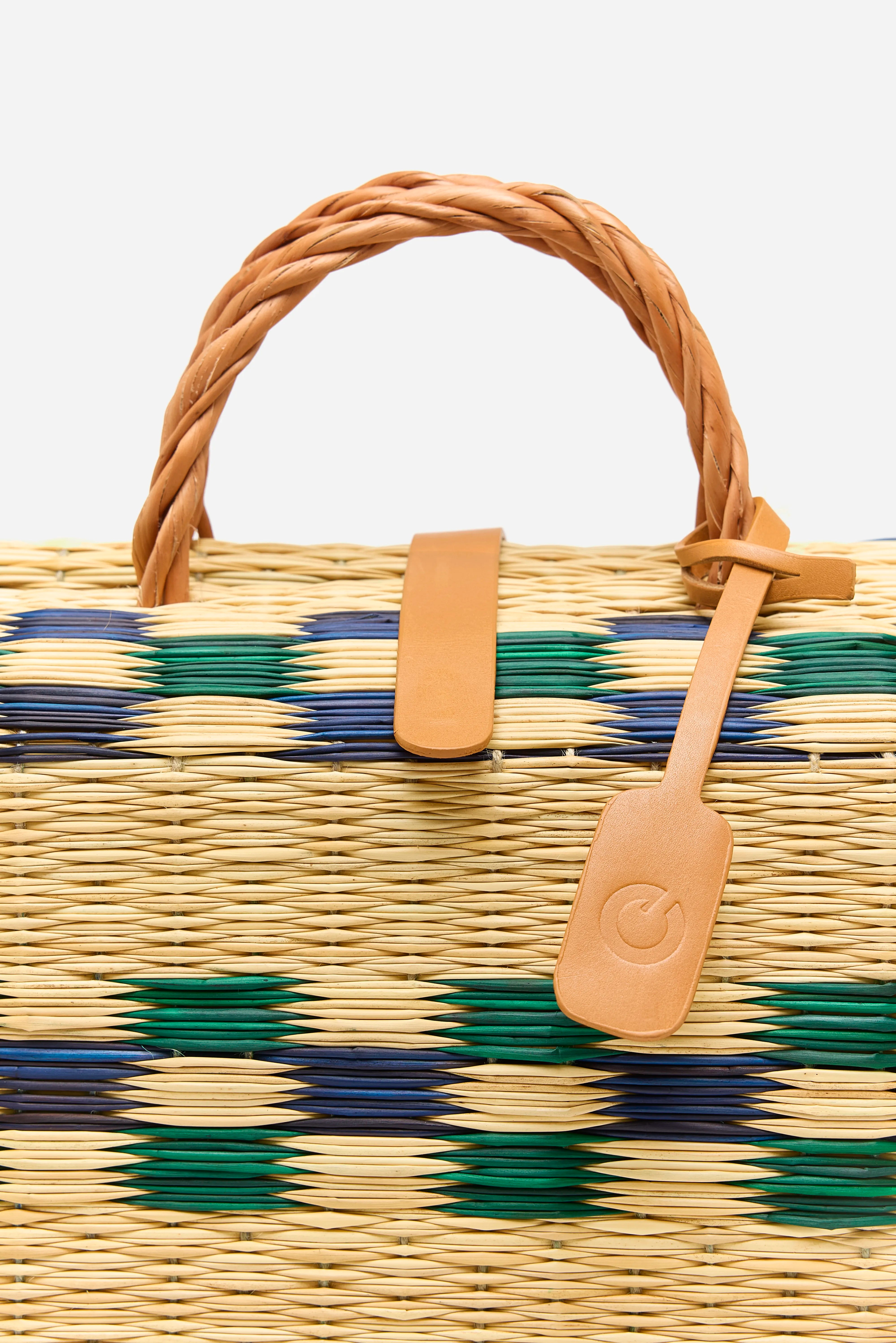 Jack Market Biologische Rieten Tas (262 / W / GREEN)