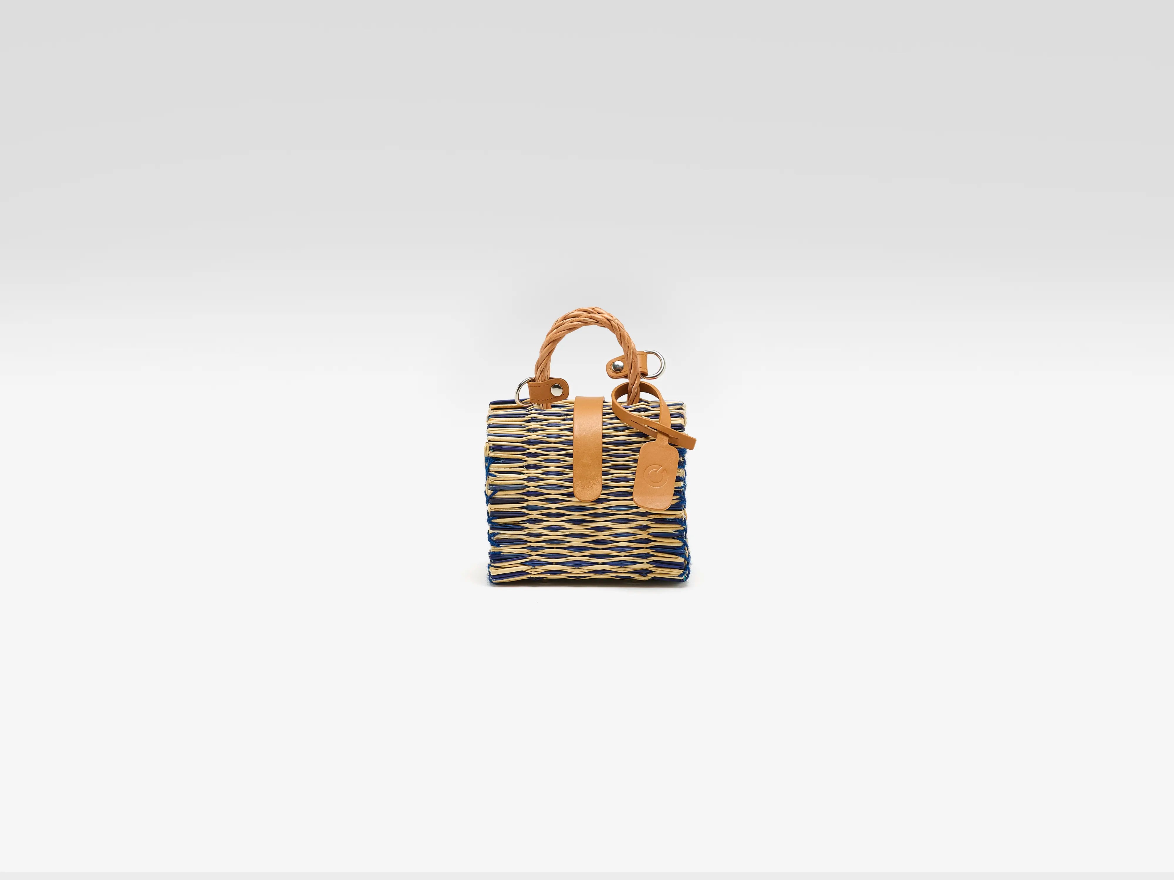 Rhodes Mini Biologische Rieten Tas (262 / W / GREEN)