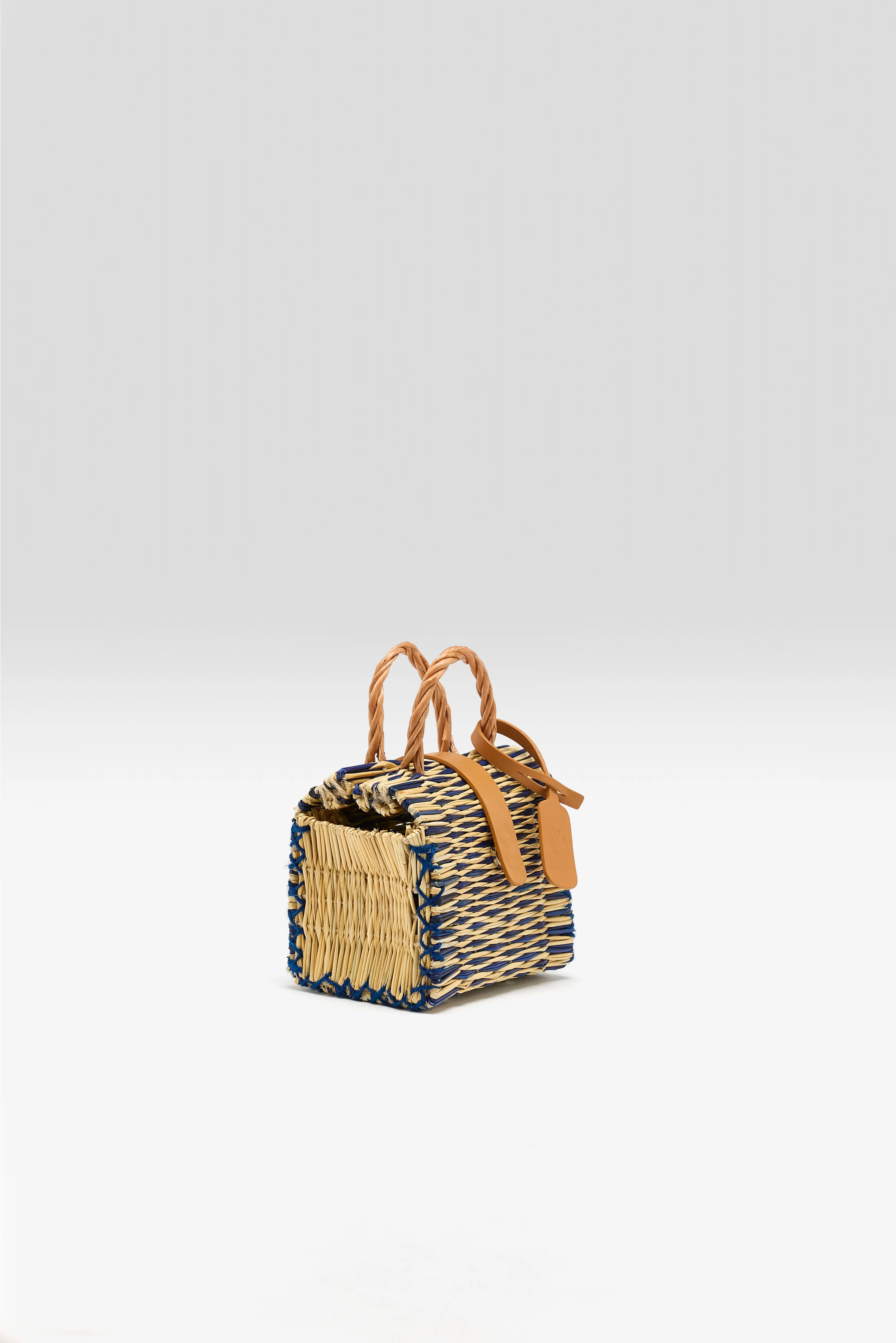 Rhodes Mini Biologische Rieten Tas (262 / W / GREEN)