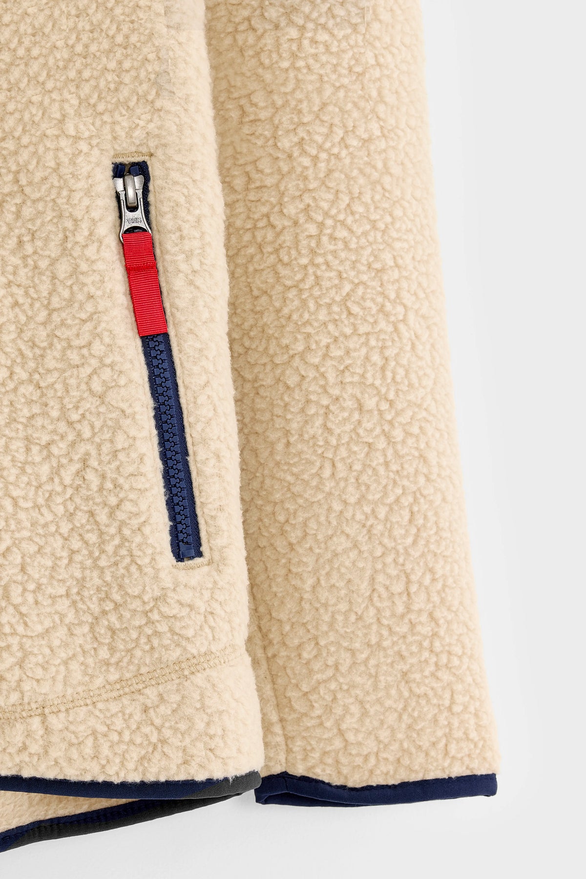 Kid's Retro Pile Fleece Jacket (242 / B / BEIGE)