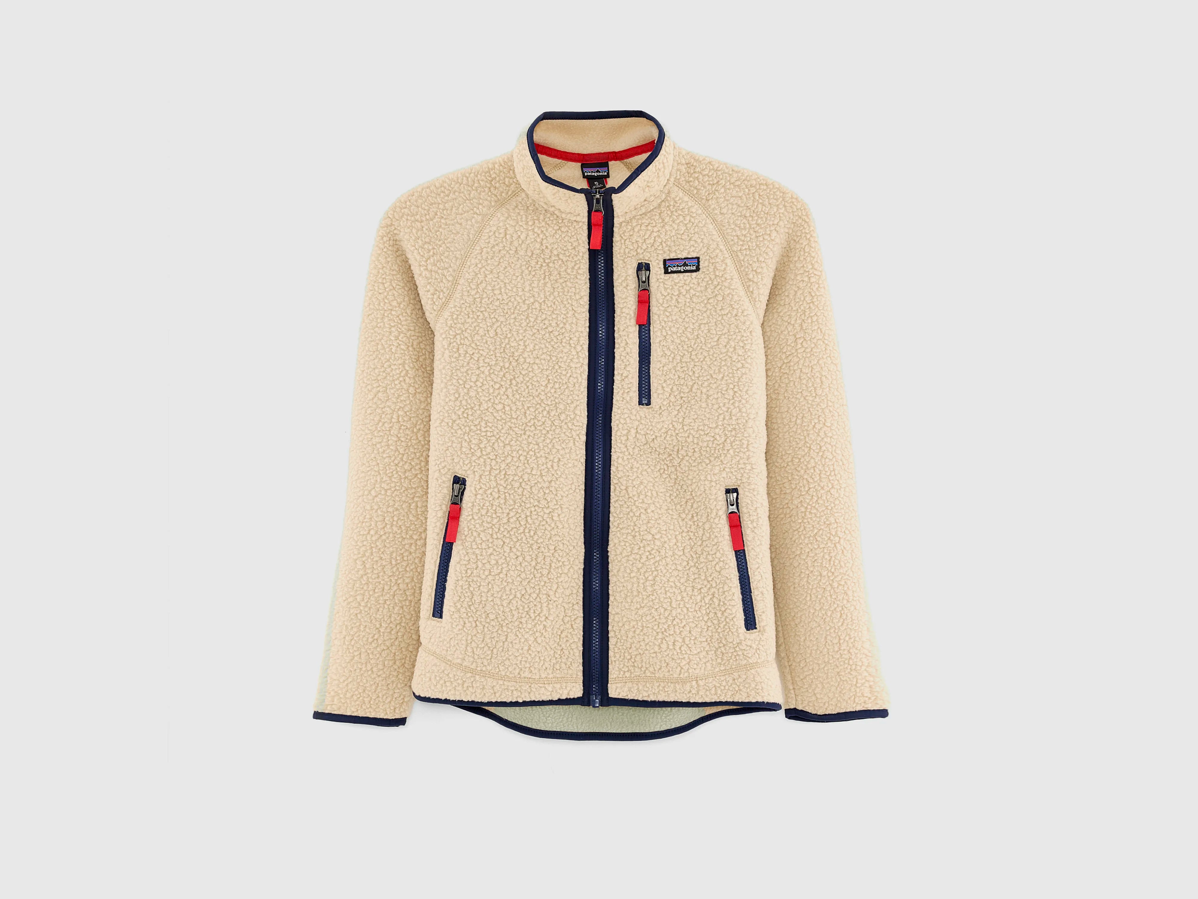 Kid's Retro Pile Fleece Jacket (242 / B / BEIGE)