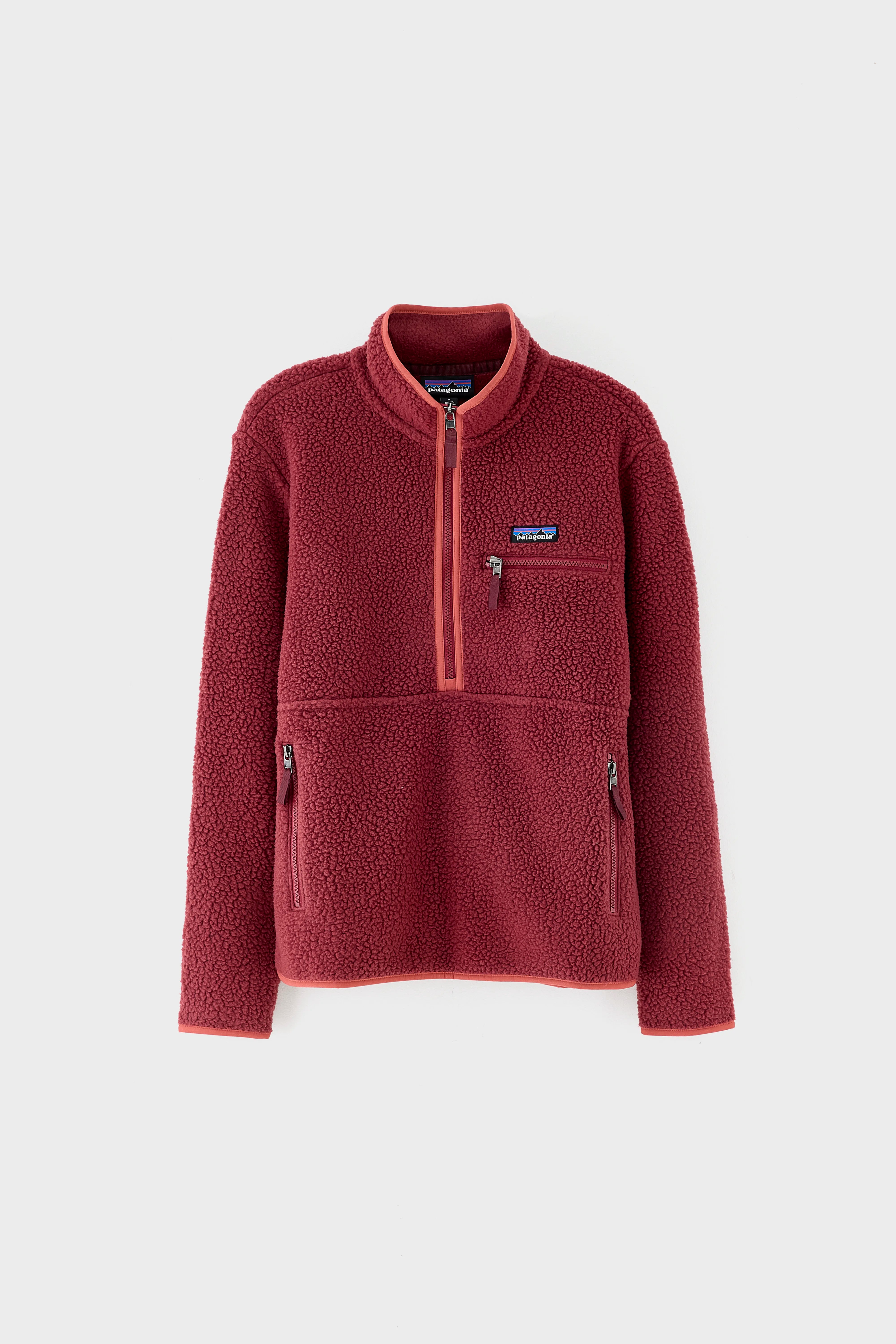 Women's Retro Pile Marsupial Pullover (252 / W / RED)